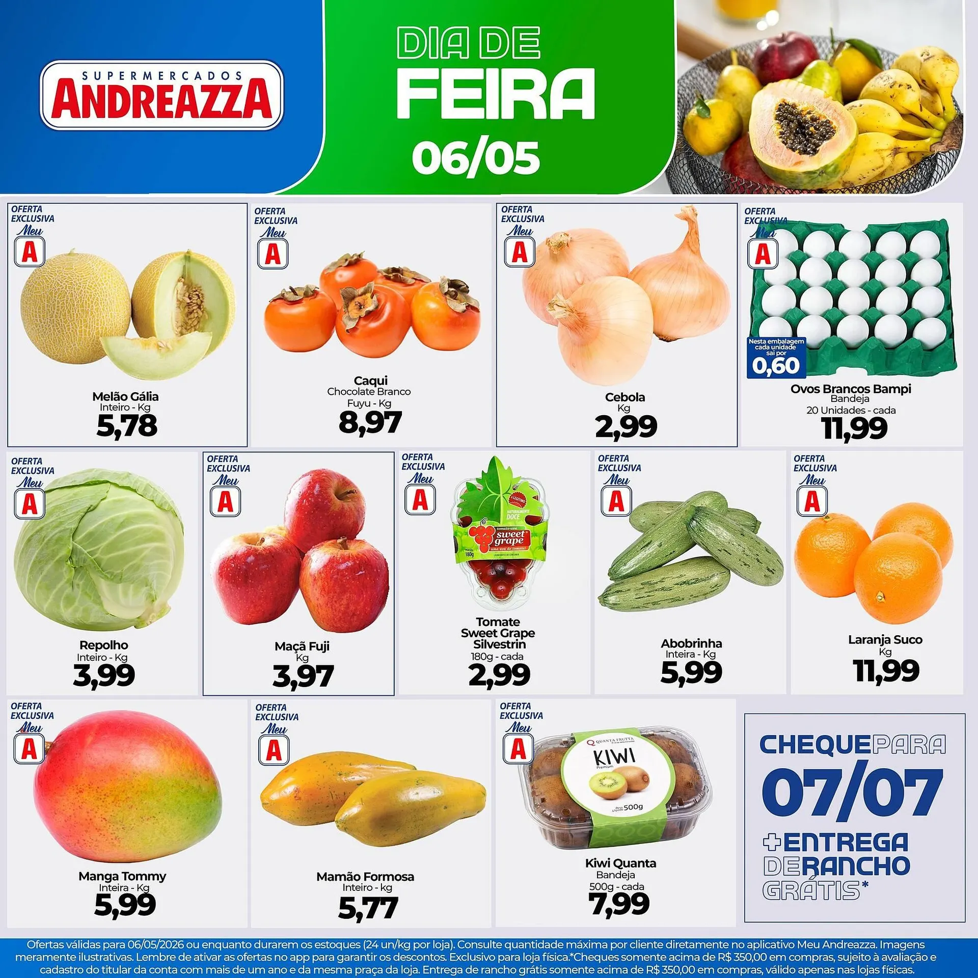 Encarte de Catálogo Supermercados Andreazza 6 de maio até 6 de maio 2026 - Pagina 1