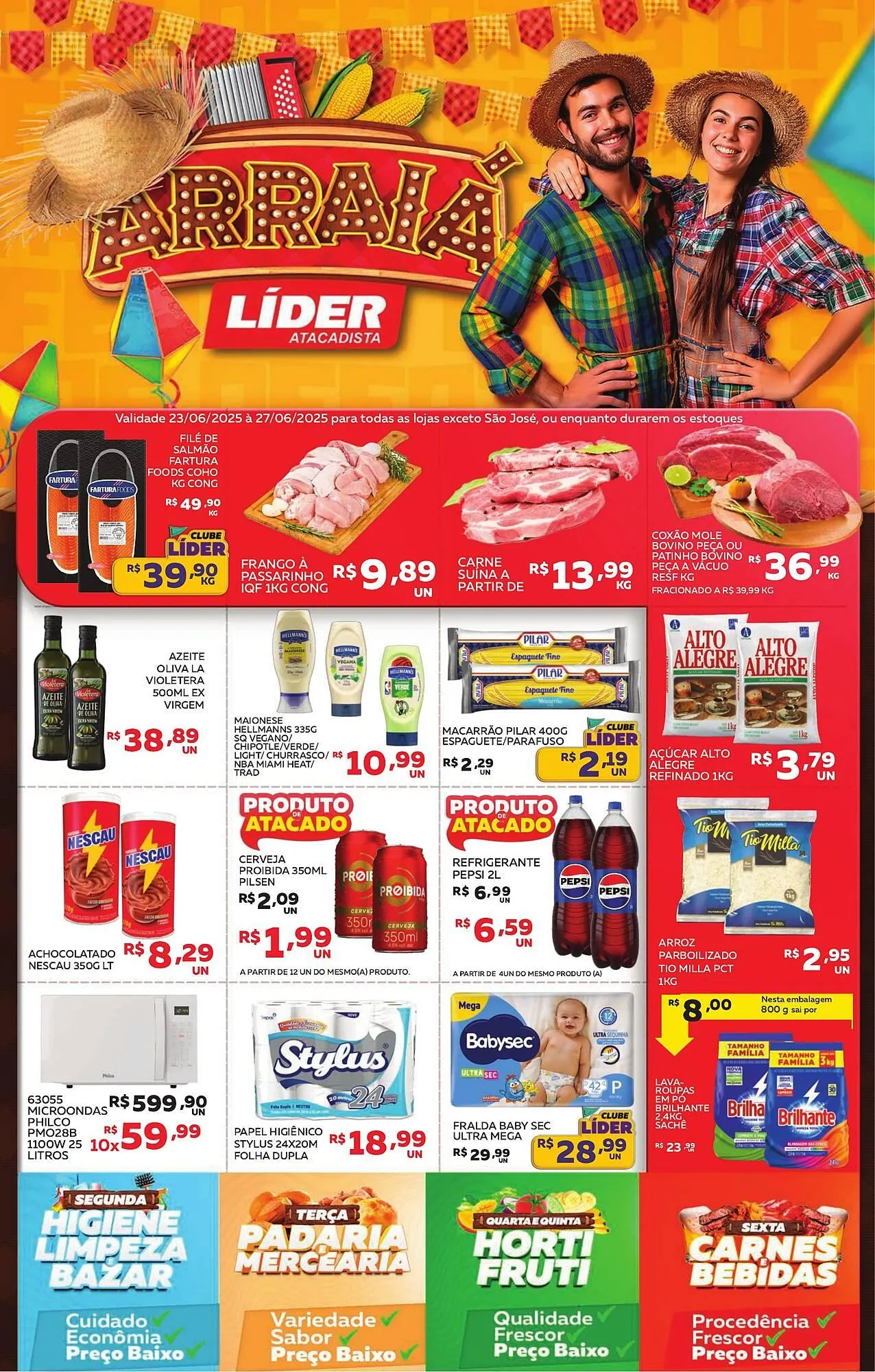 Encarte de Catálogo Lider Atacadista 23 de junho até 27 de junho 2025 - Pagina 1