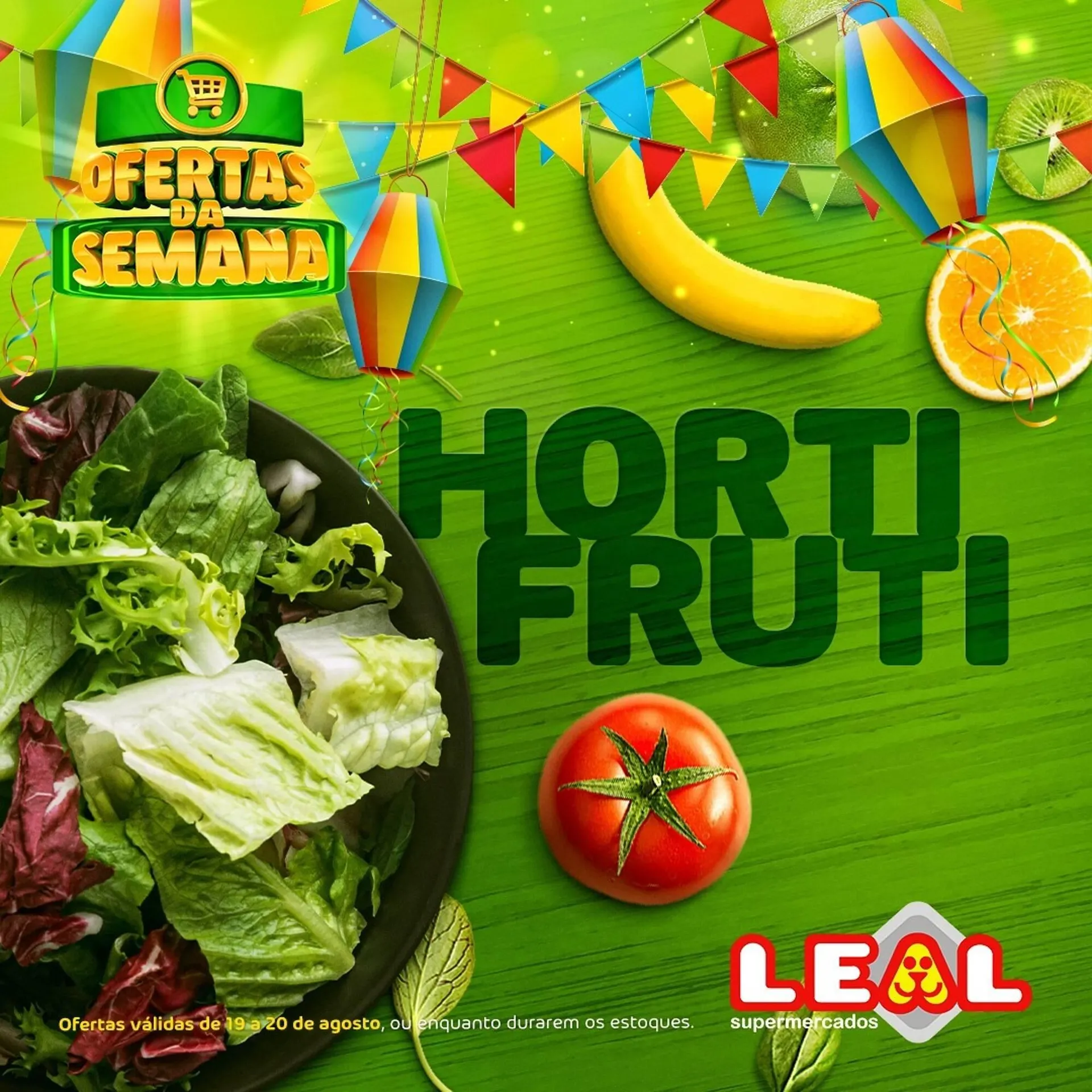 Encarte de Catálogo Supermercado leal 19 de agosto até 20 de agosto 2025 - Pagina 1