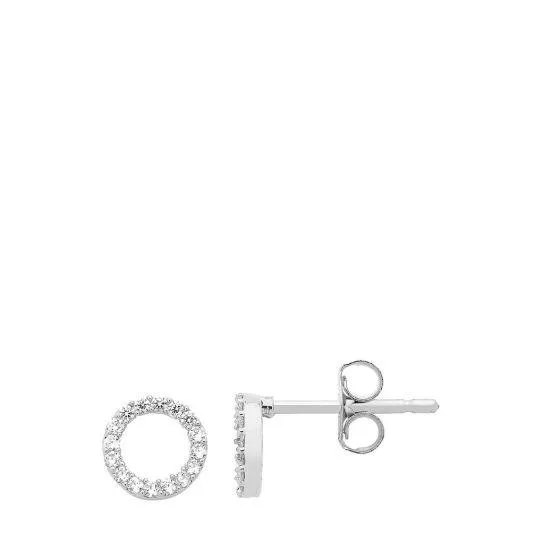 Circle Silver Earrings