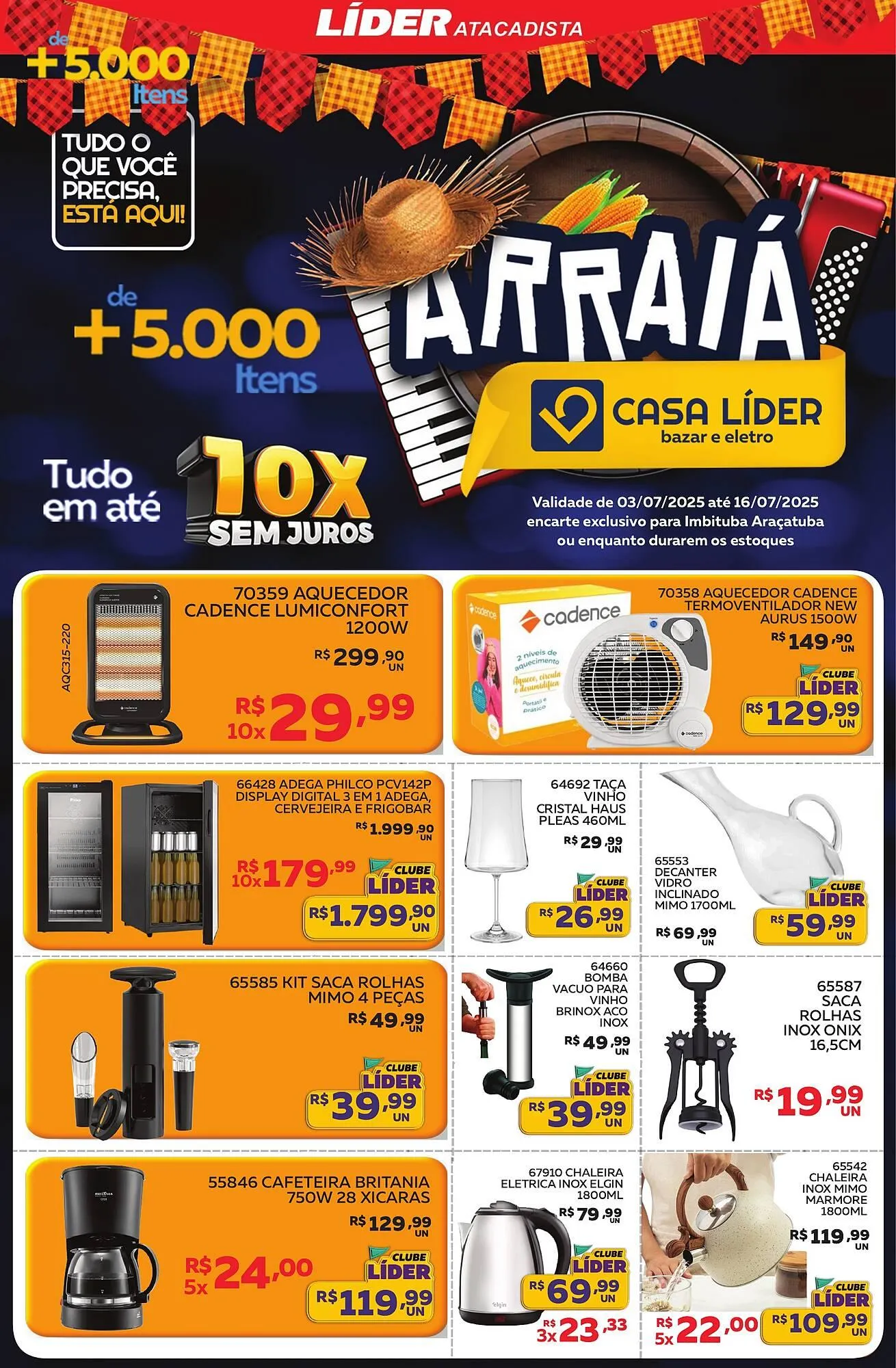 Encarte de Catálogo Lider Atacadista 4 de julho até 16 de julho 2025 - Pagina 1