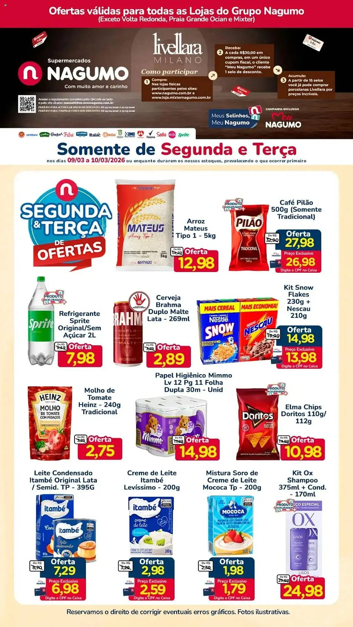 Encarte de Folheto Nagumo 9 de março até 11 de março 2026 - Pagina 1