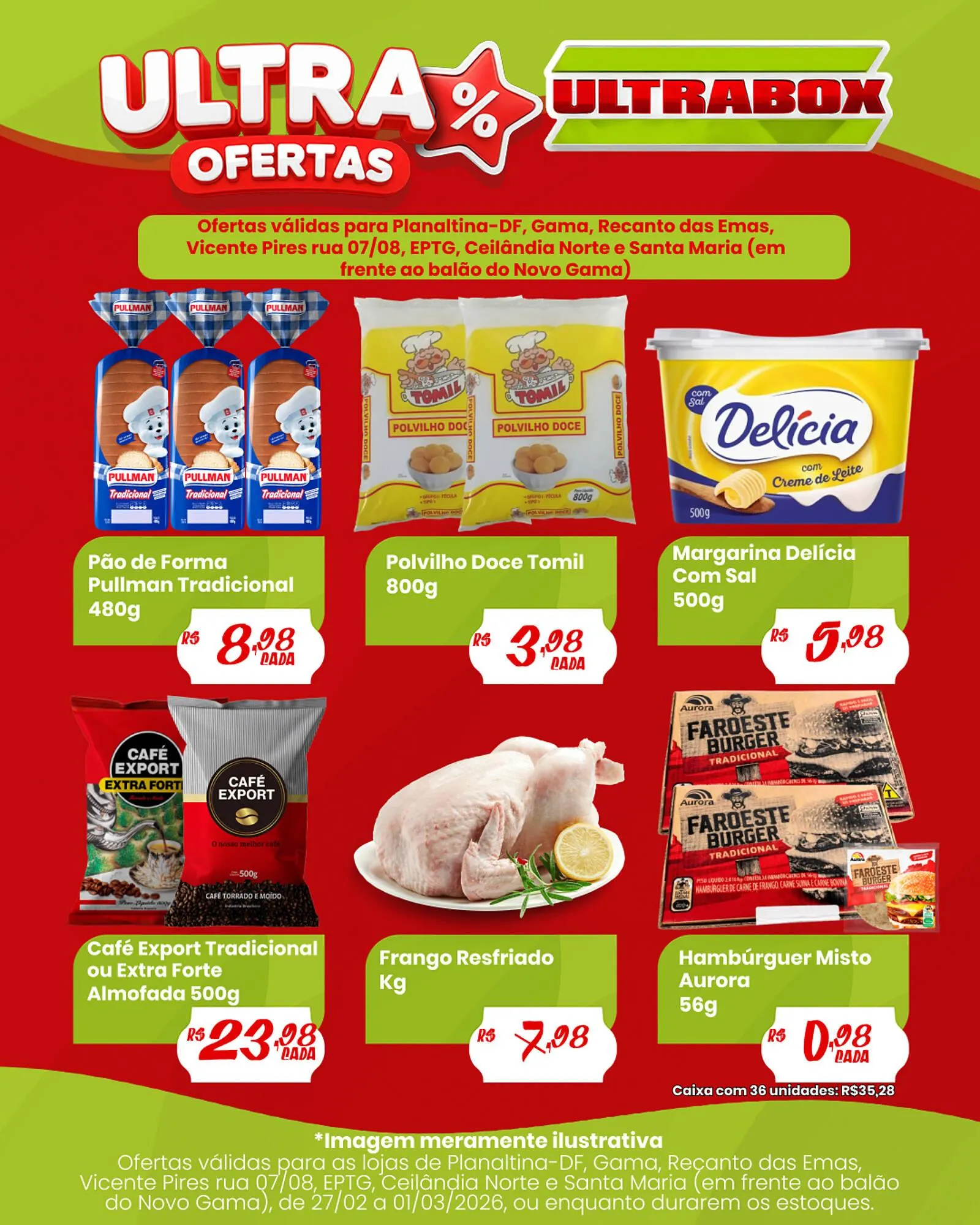 Encarte de Panfleto Ultrabox 27 de fevereiro até 1 de março 2026 - Pagina 1