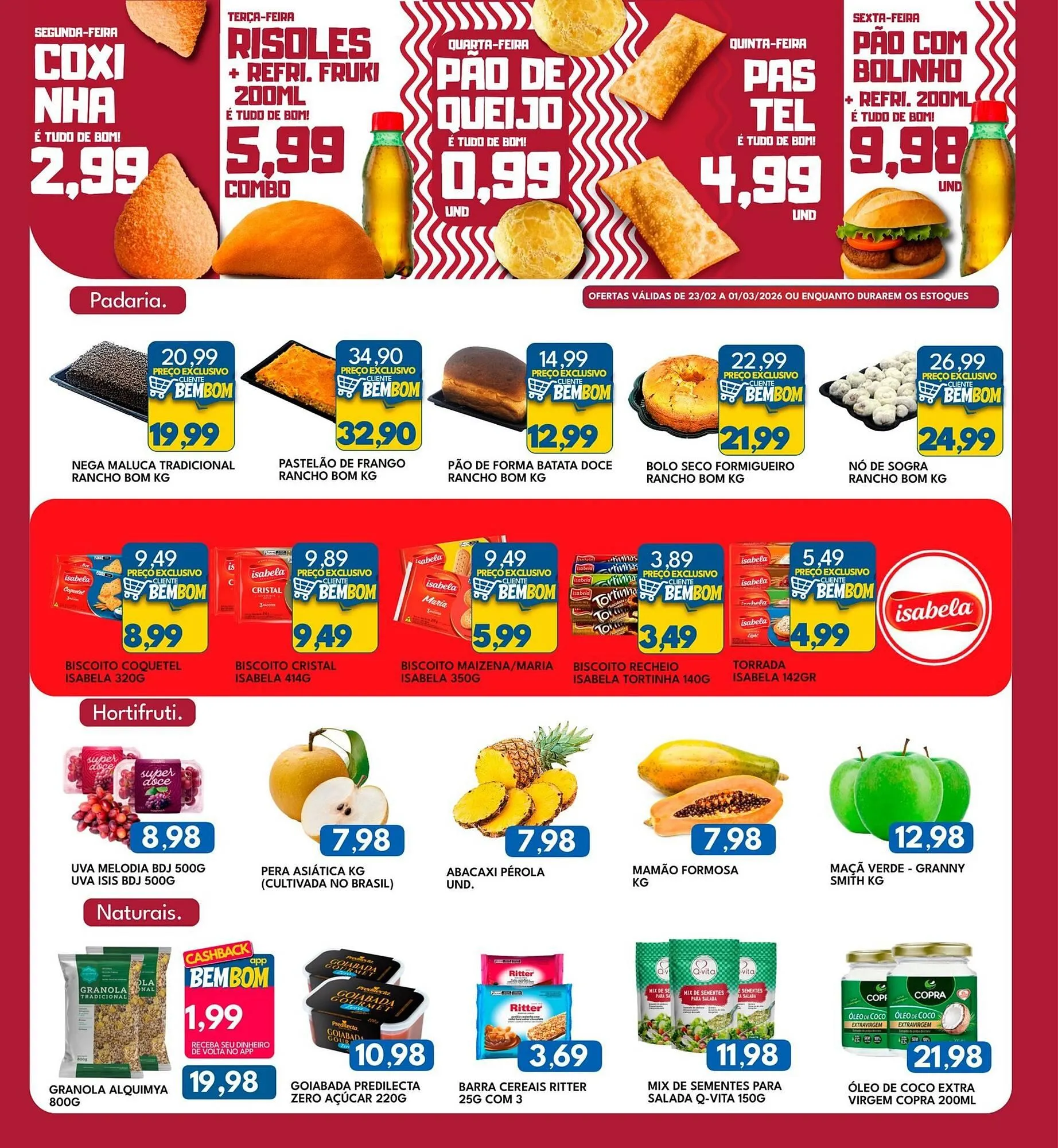 Encarte de Catálogo Rancho Bom Supermercados 23 de fevereiro até 1 de março 2026 - Pagina 4