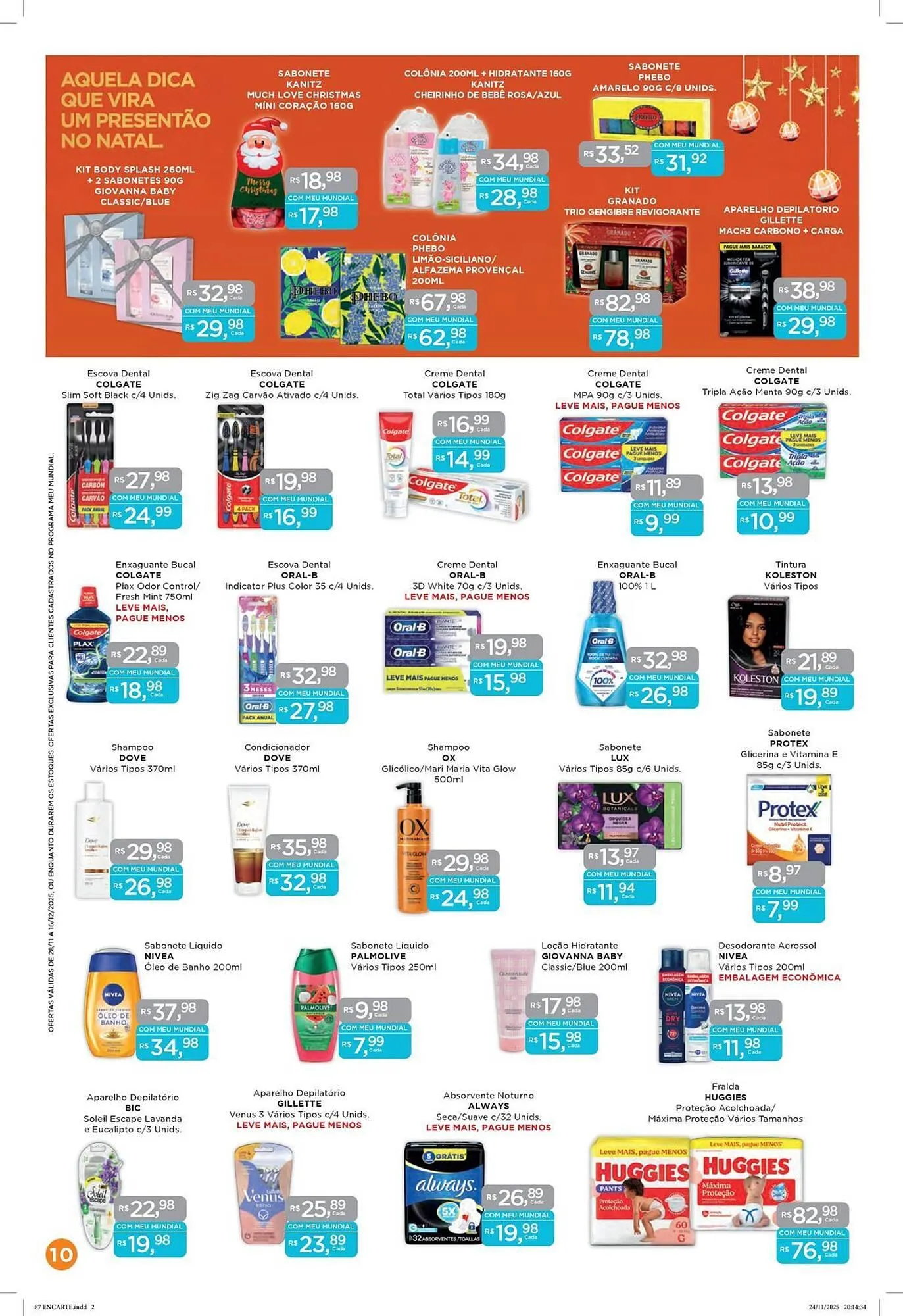 Encarte de Encarte Supermercados Mundial 28 de novembro até 16 de dezembro 2025 - Pagina 10