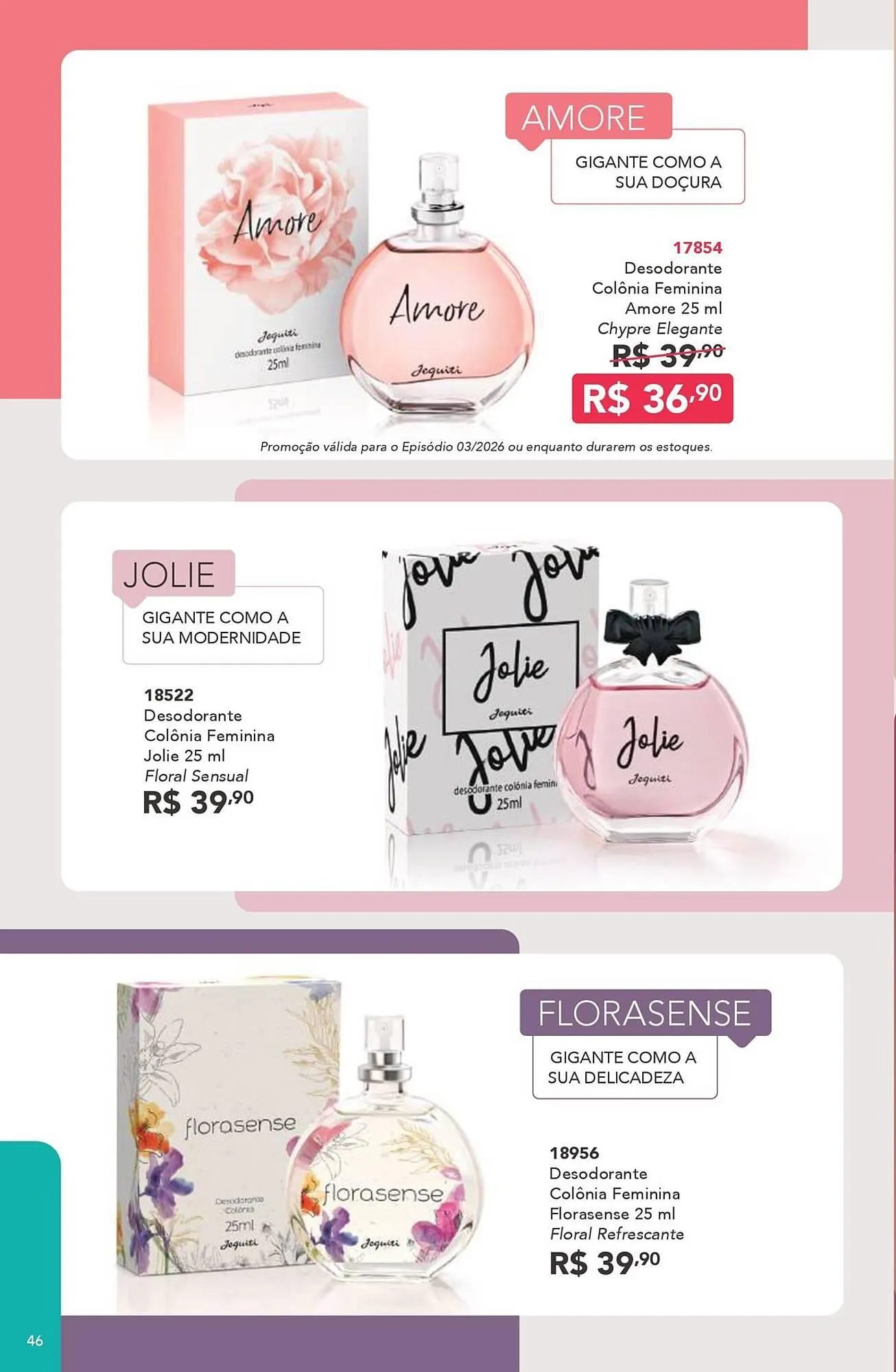 Encarte de Catálogo Jequiti 2 de março até 31 de março 2026 - Pagina 46