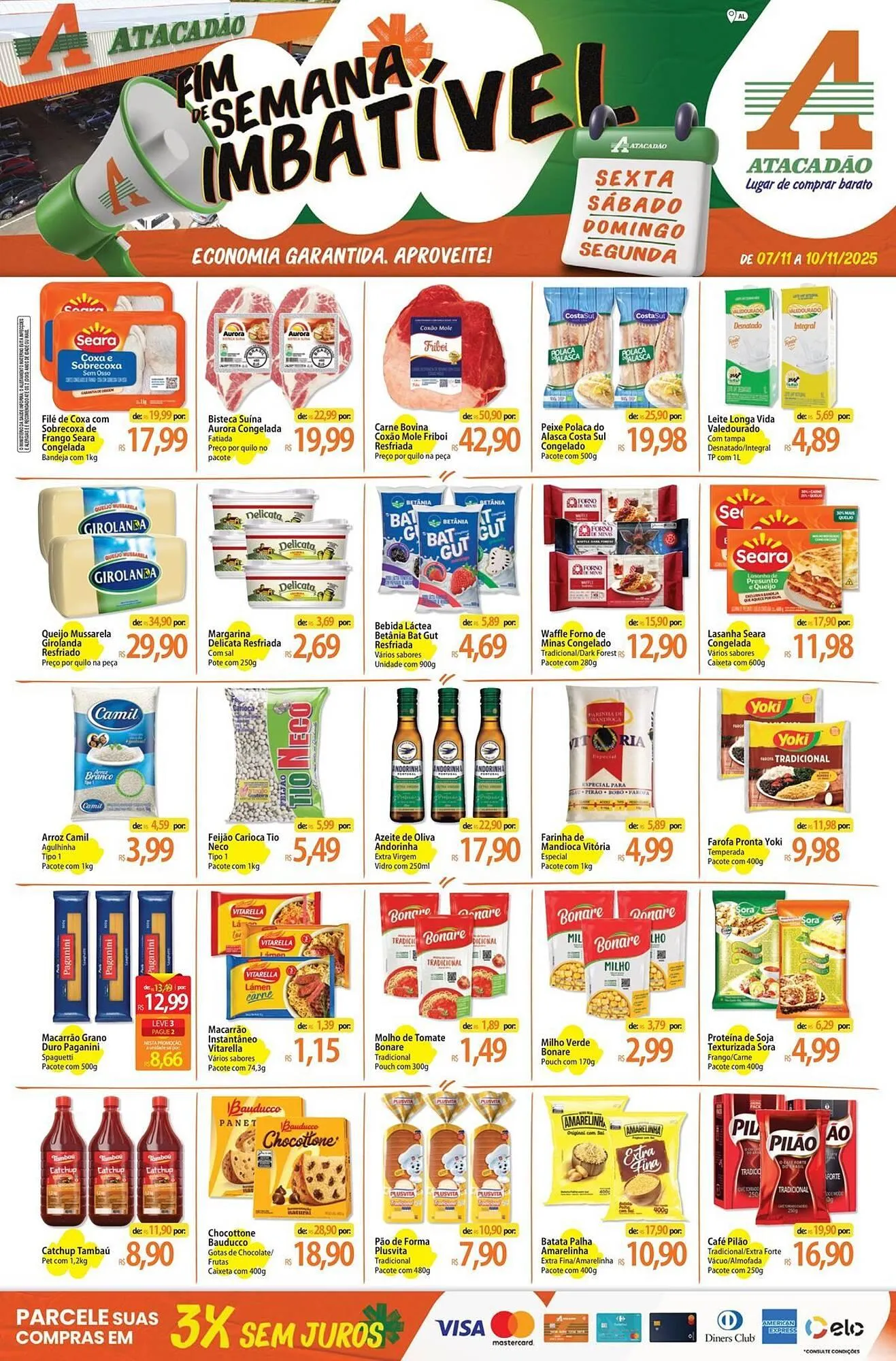 Encarte de Folheto Atacadão 7 de novembro até 10 de novembro 2025 - Pagina 1