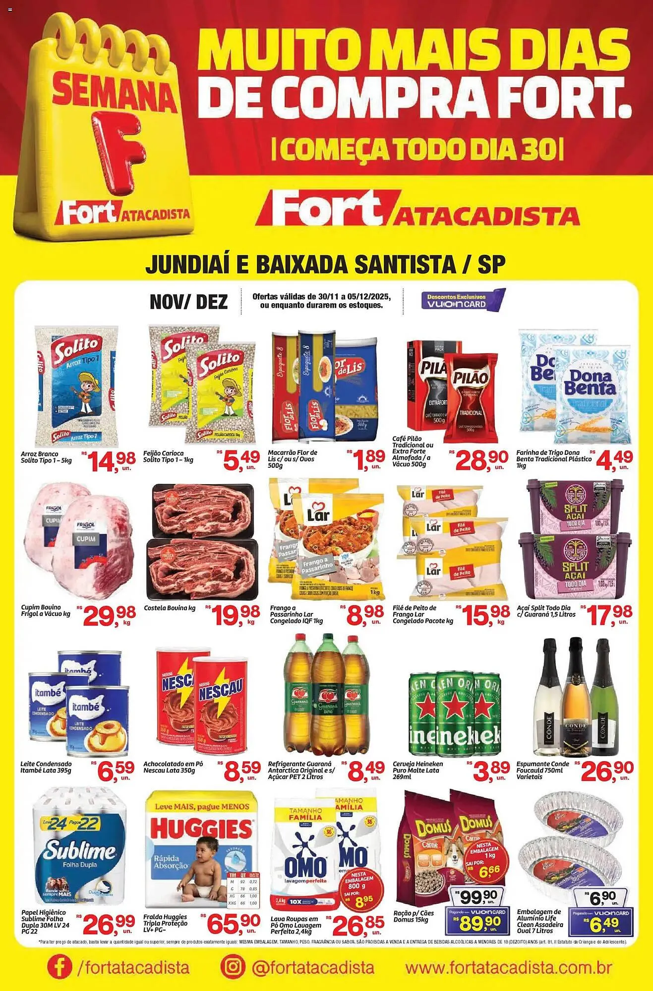 Encarte de Tabloide Fort Atacadista 30 de novembro até 5 de dezembro 2025 - Pagina 1