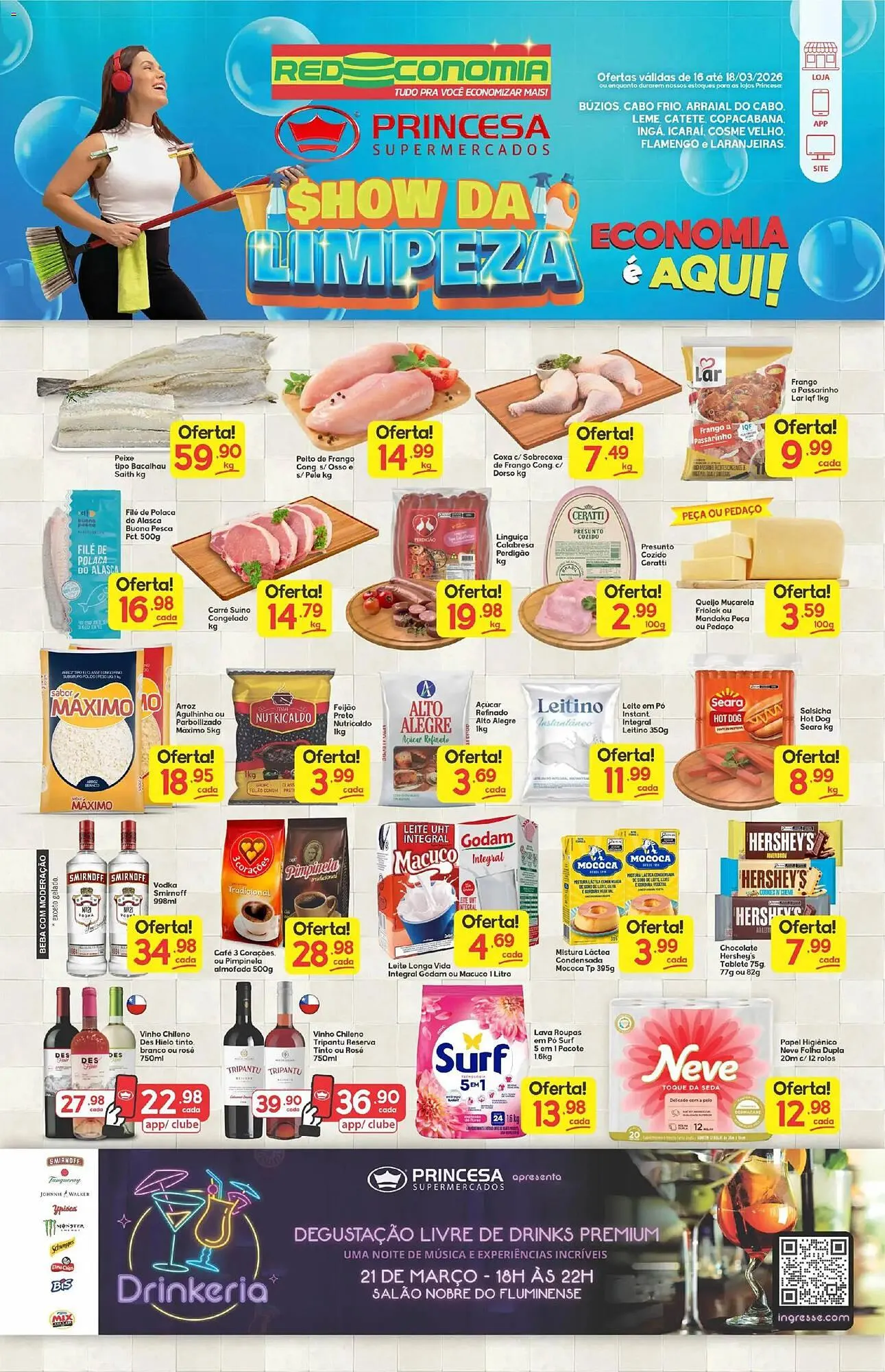 Encarte de Encarte Supermercados Princesa 16 de março até 19 de março 2026 - Pagina 1