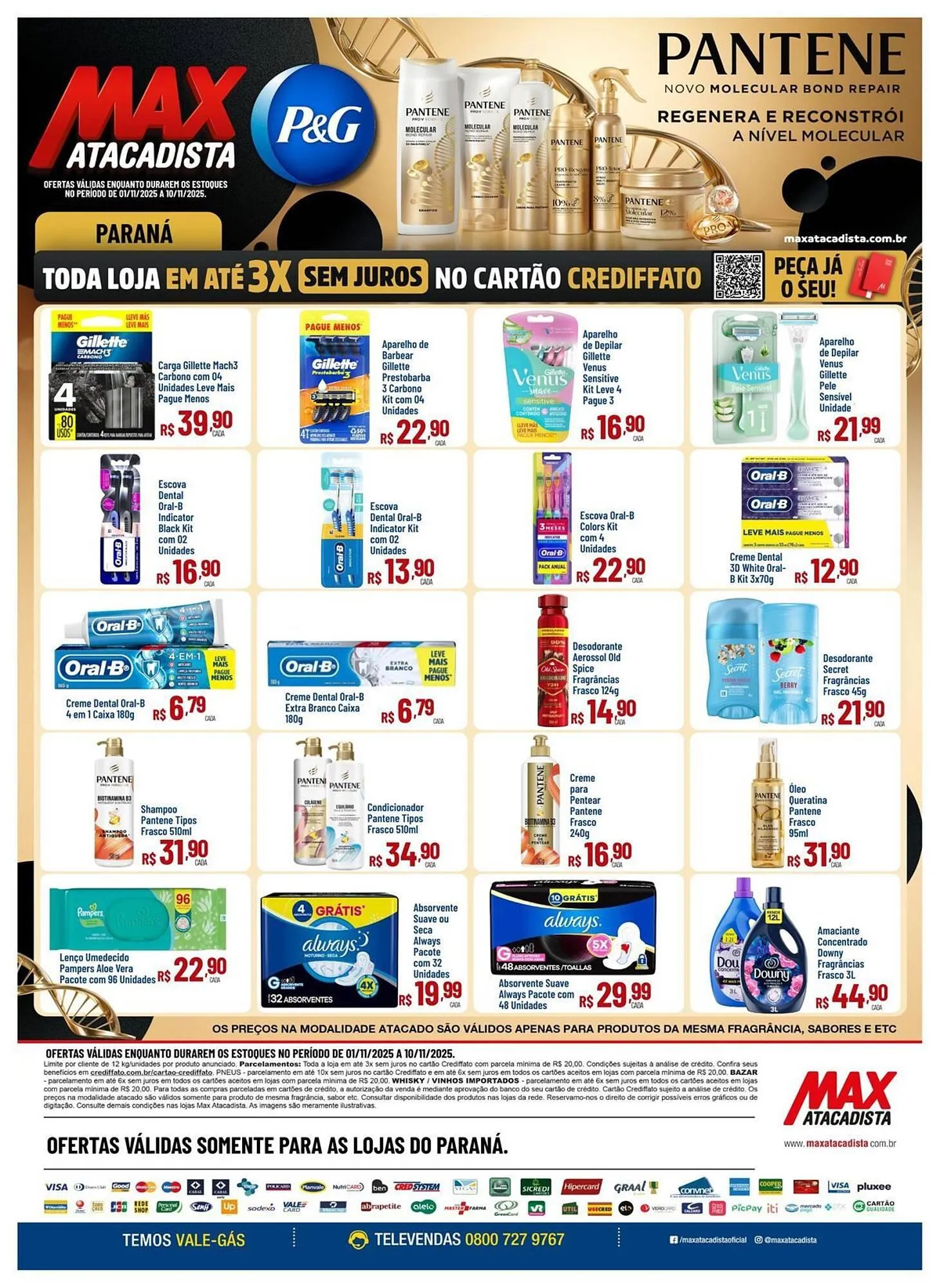 Encarte de Encarte Max Atacadista 1 de novembro até 10 de novembro 2025 - Pagina 1