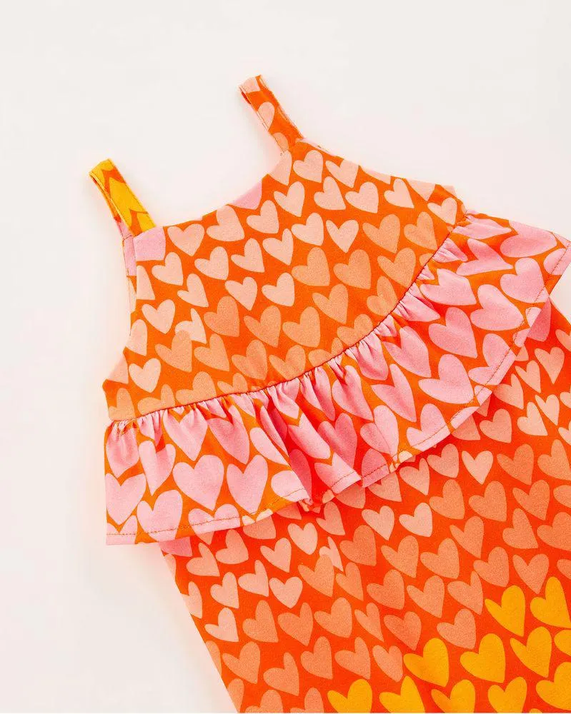 Macacao Bebe Malha Coracaozito