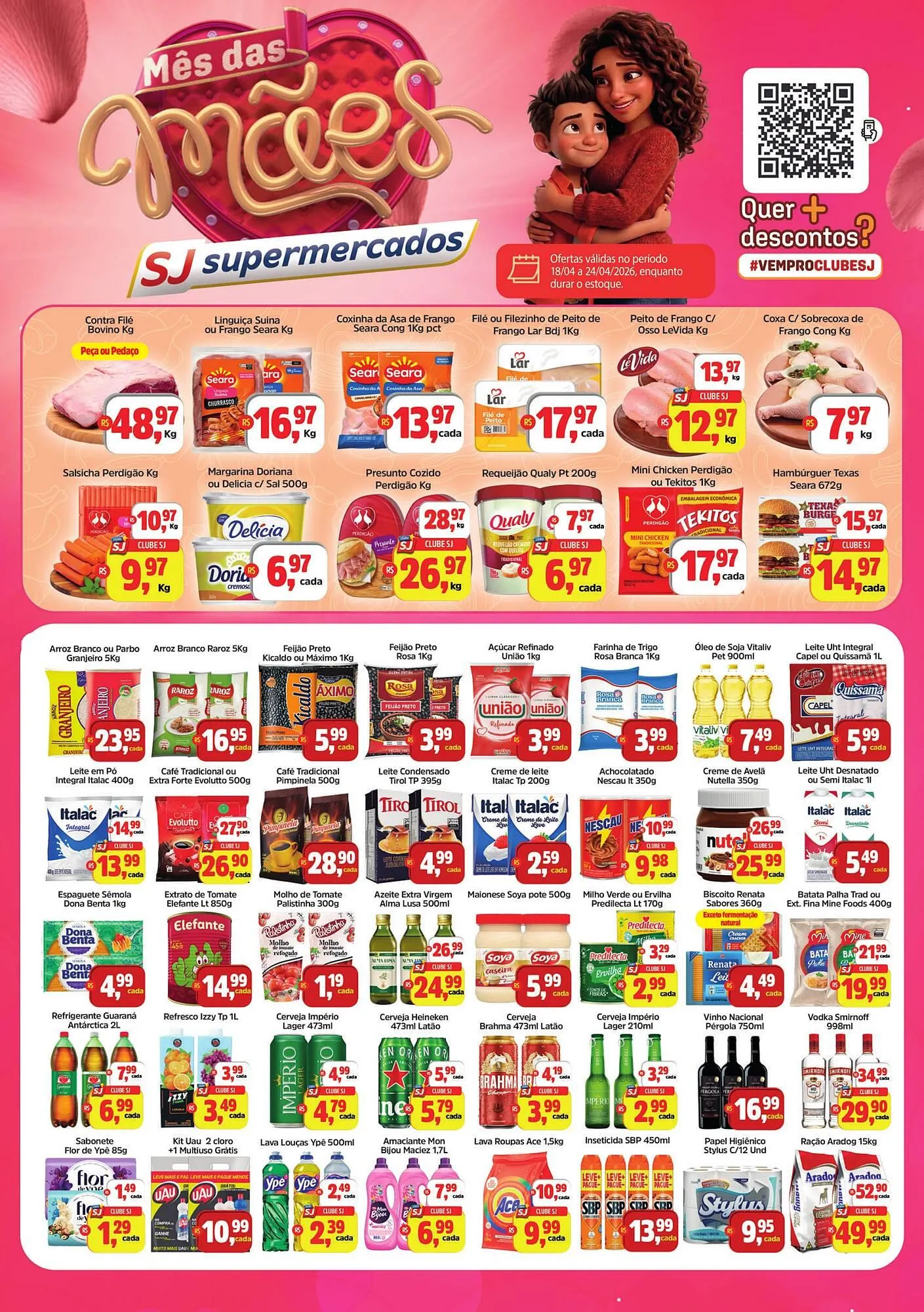 Encarte de Encarte Sj Supermercados 23 de abril até 24 de abril 2026 - Pagina 1