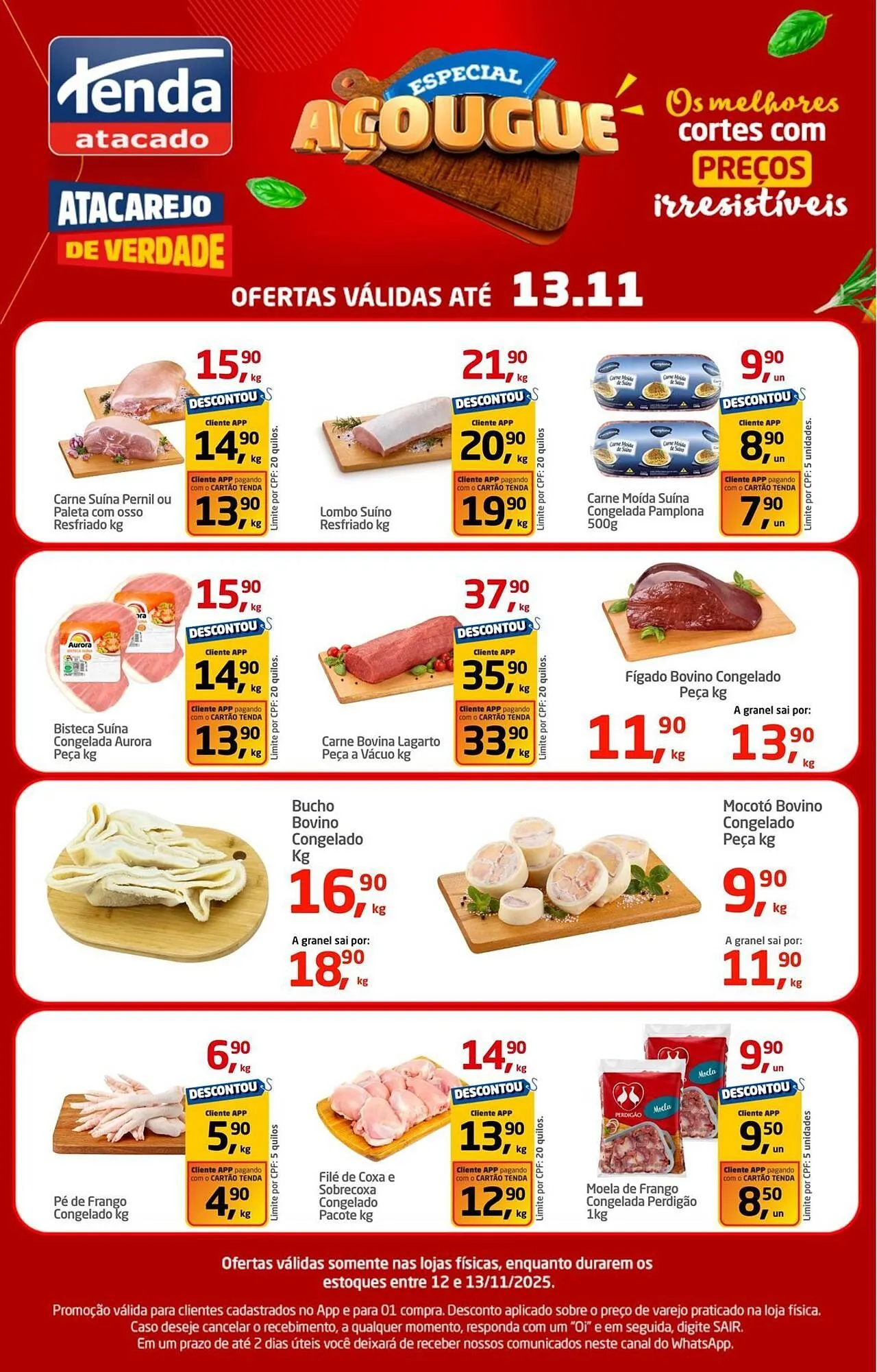 Encarte de Folheto Tenda Atacado 12 de novembro até 13 de novembro 2025 - Pagina 1