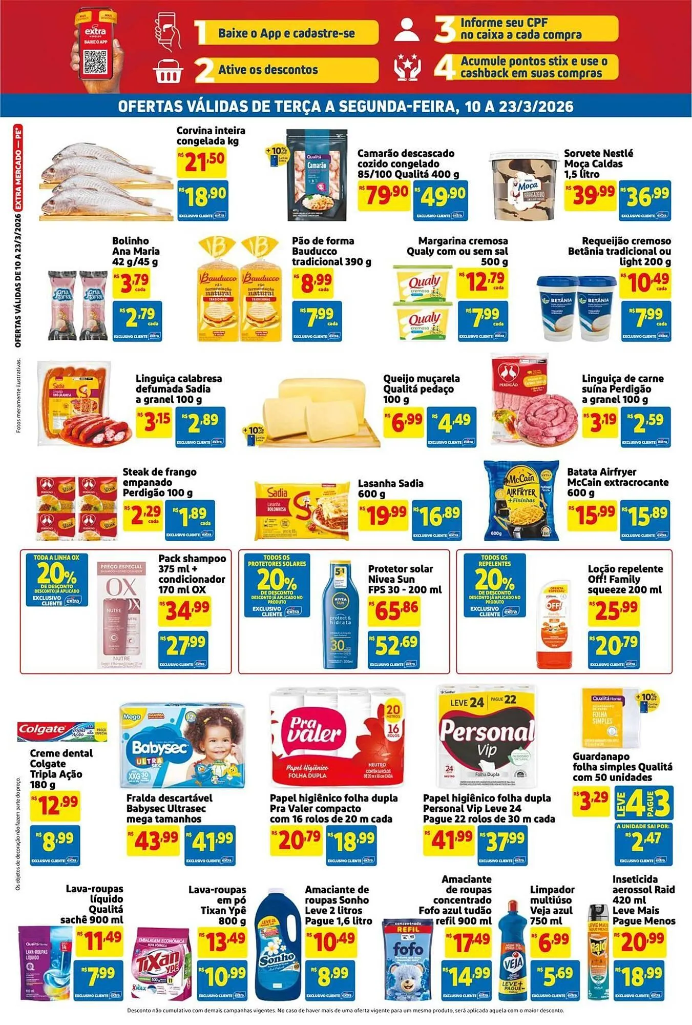 Encarte de Encarte Mercado Extra 10 de março até 23 de março 2026 - Pagina 4