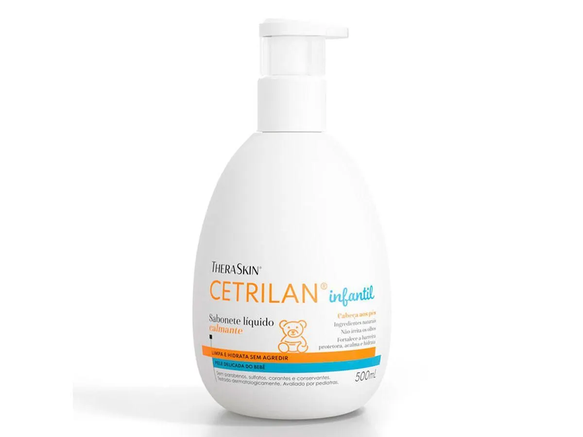 Sabonete Líquido Calmante Infantil TheraSkin Cetrilan Cabeça aos Pés 500ml