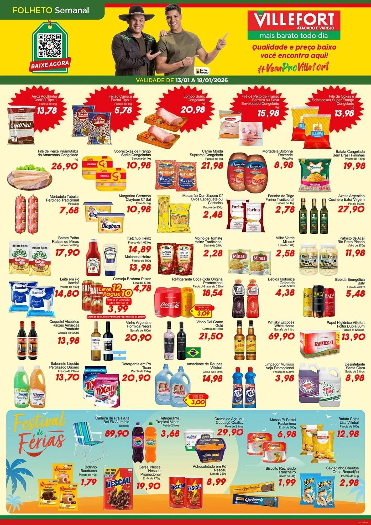 Encarte de Catálogo Villefort Atacadista 13 de janeiro até 18 de janeiro 2026 - Pagina 1