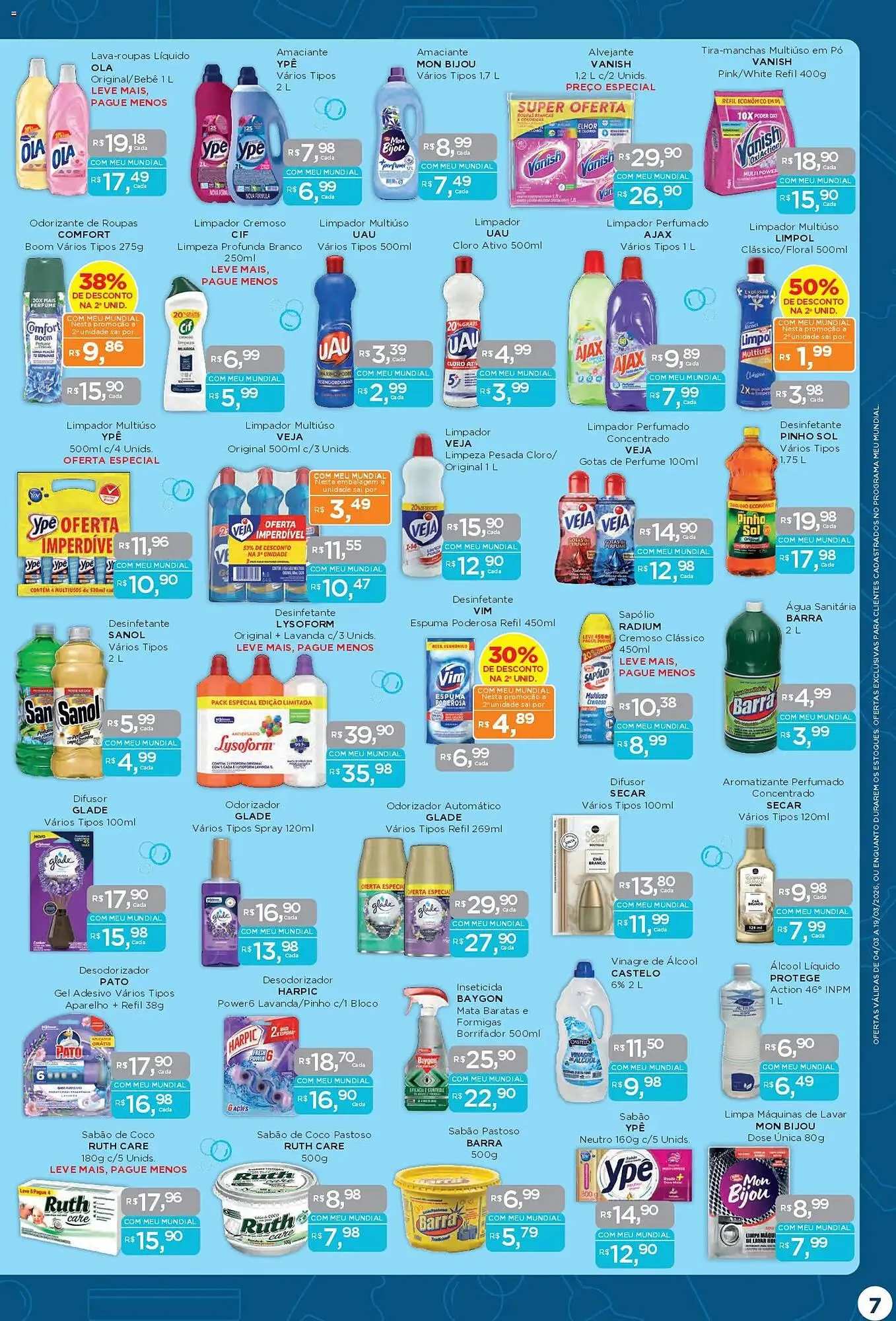 Encarte de Encarte Supermercados Mundial 4 de março até 19 de março 2026 - Pagina 7