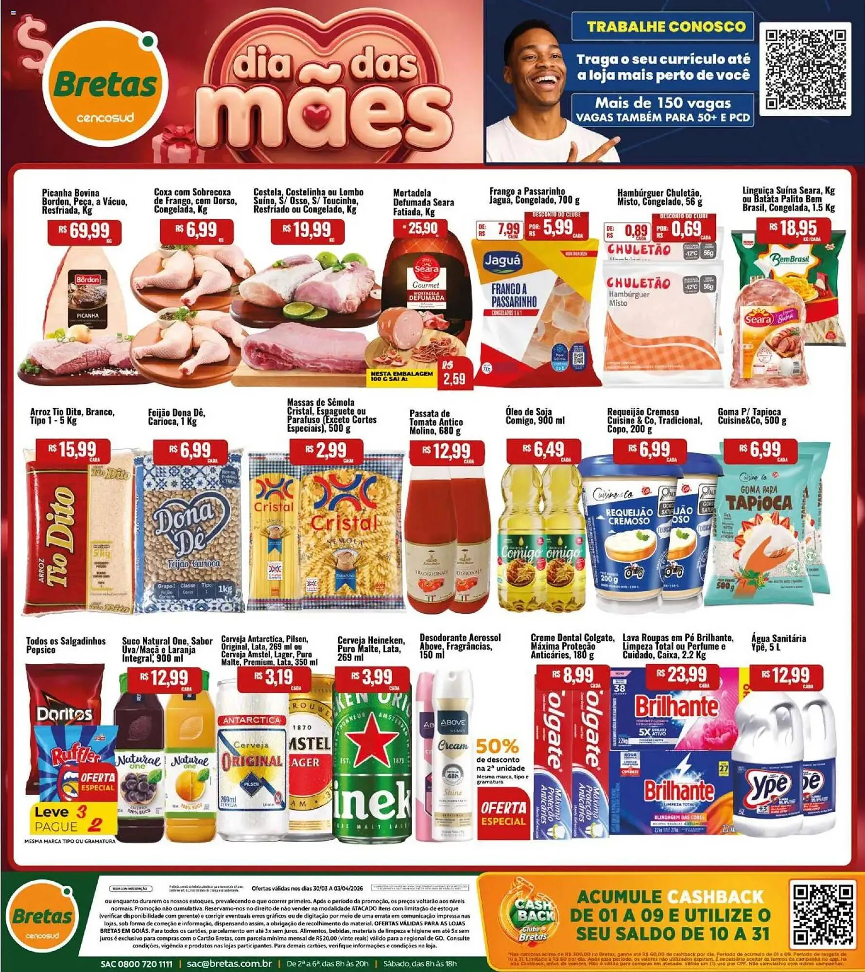 Encarte de Catálogo Supermercados Bretas 30 de abril até 4 de maio 2026 - Pagina 1