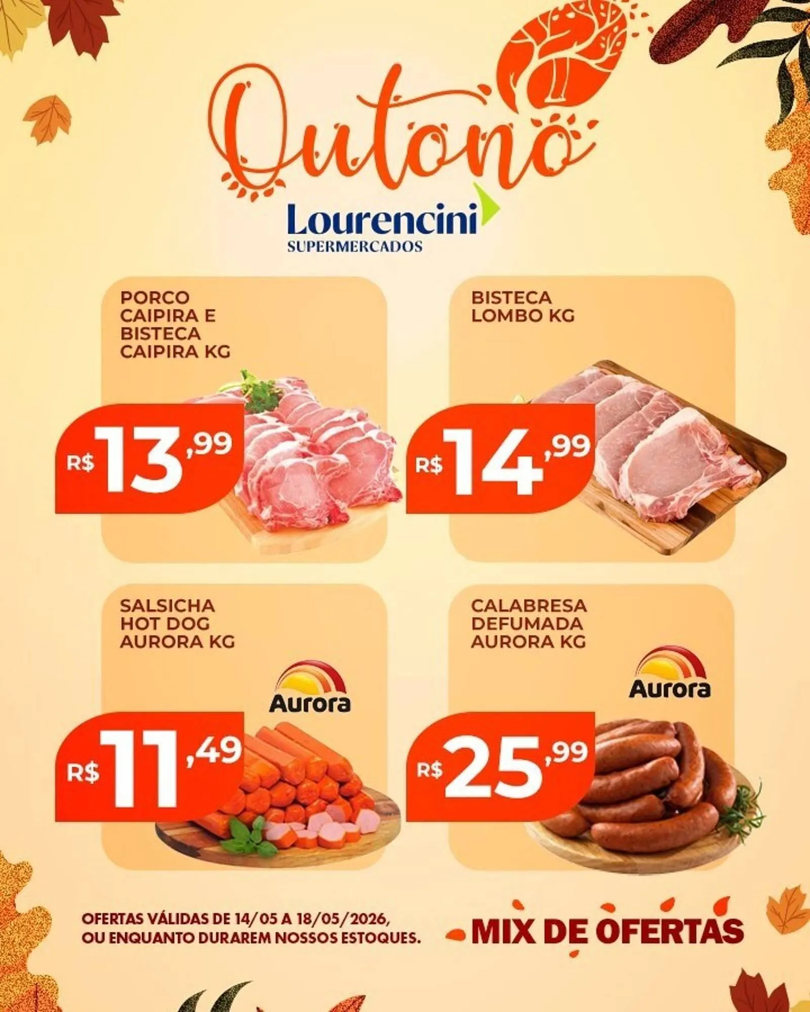 Encarte de Catálogo Lourencini Supermercados 14 de maio até 18 de maio 2026 - Pagina 2