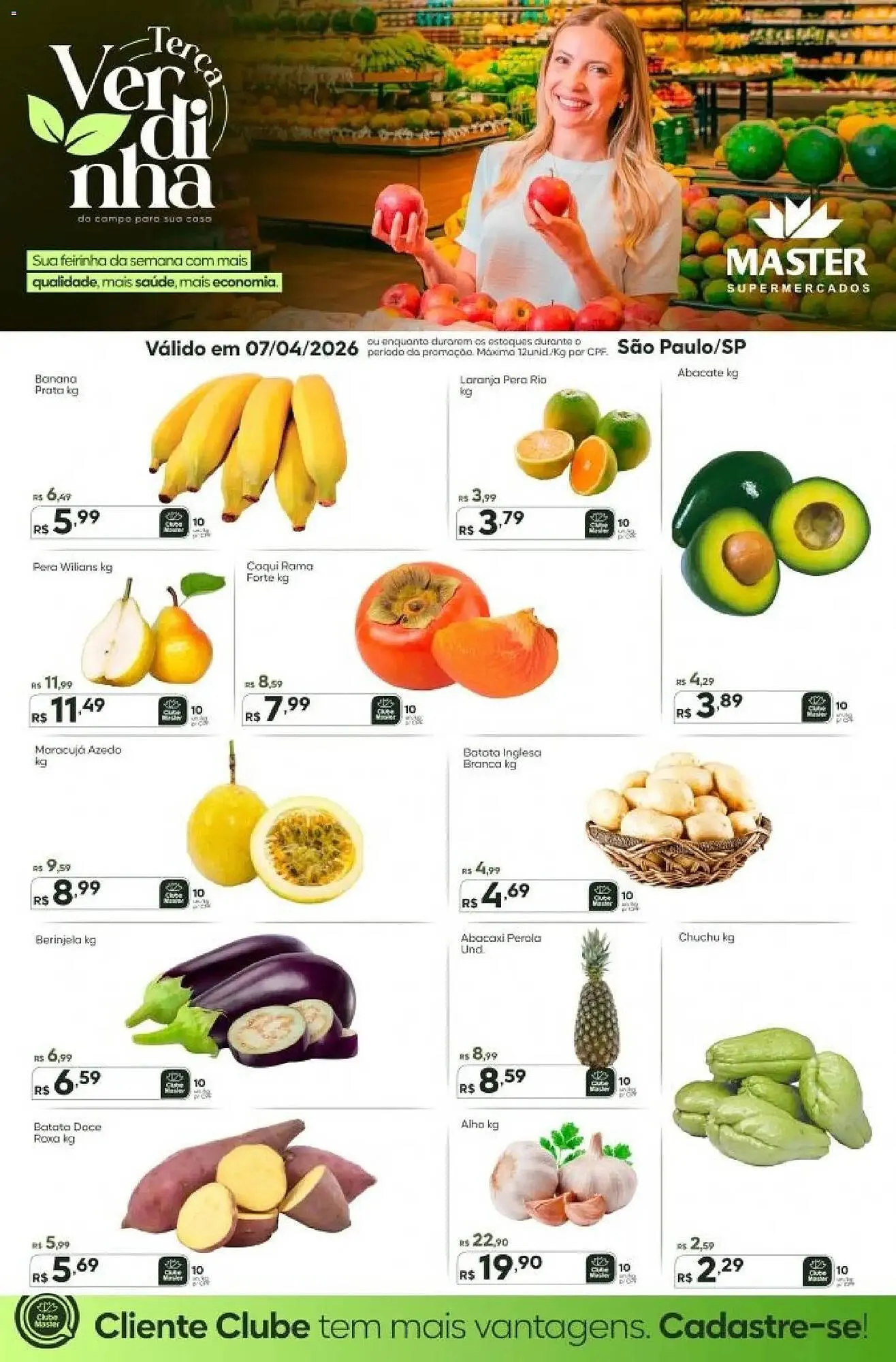 Encarte de Folheto Master Supermercados 7 de abril até 7 de abril 2026 - Pagina 1