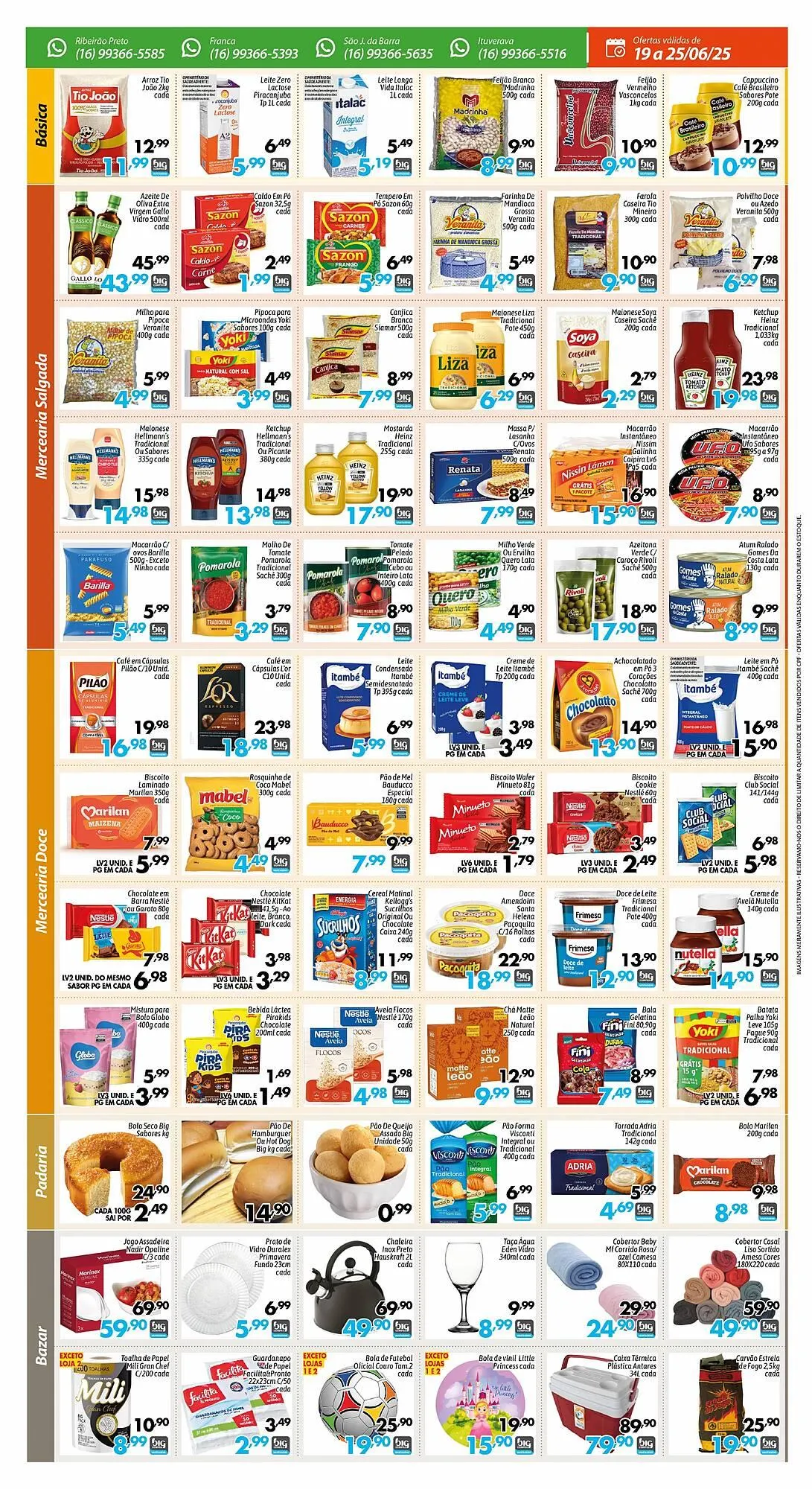 Encarte de Catálogo Supermercados Big Compra 19 de junho até 25 de junho 2025 - Pagina 2