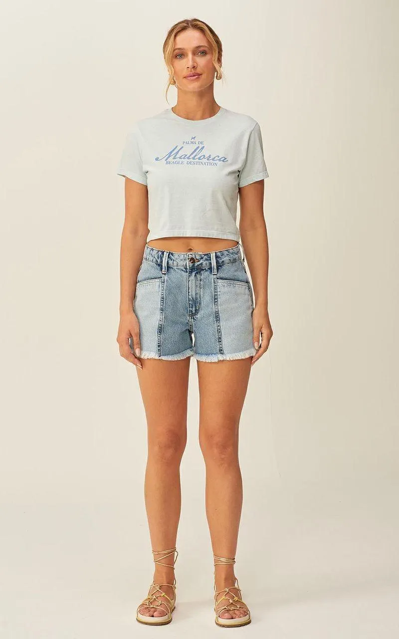 Shorts Jeans Boyfriend Feminino - INDIGO