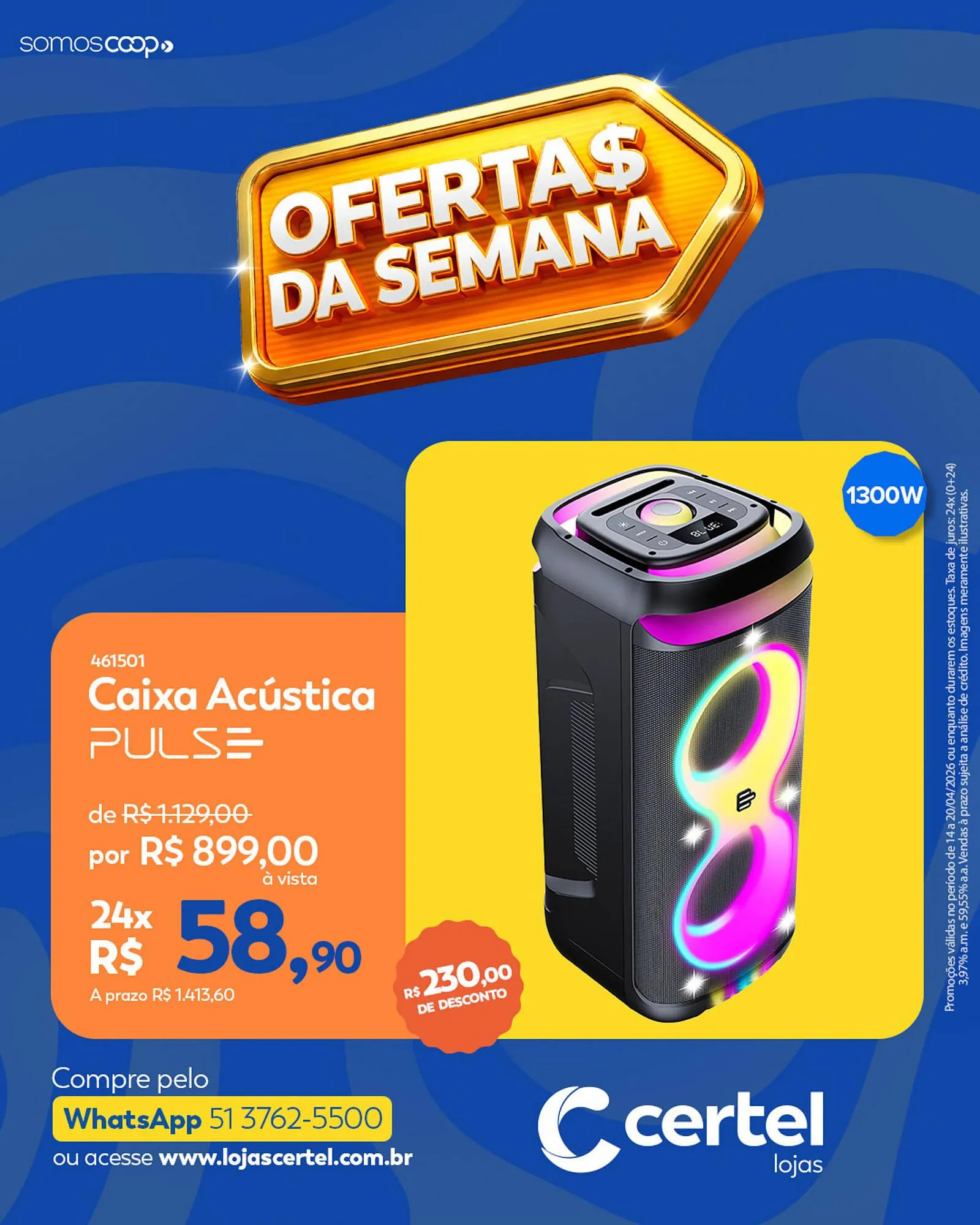 Encarte de Folheto Lojas Certel 14 de abril até 20 de abril 2026 - Pagina 2