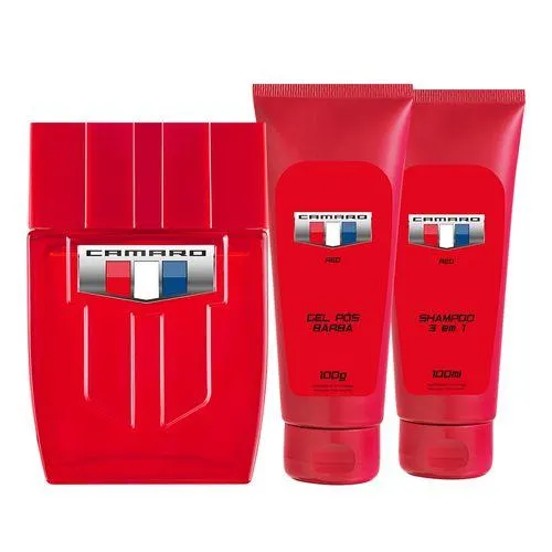 Kit Camaro Red (Deo Colônia 100ml + Shampoo 100ml + Pós Barba 100ml)