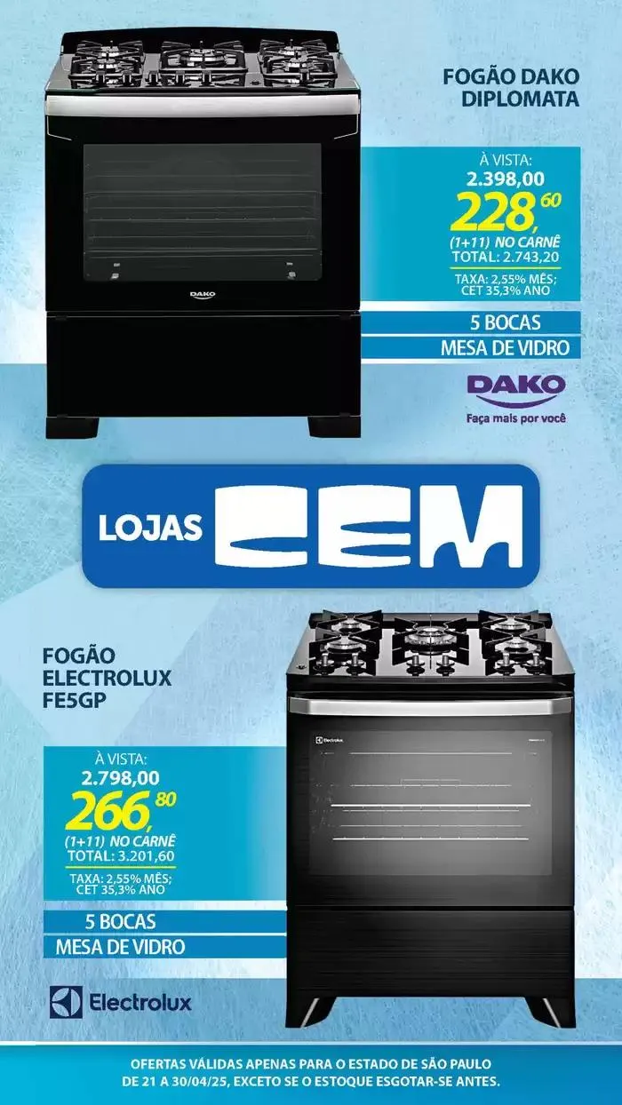 Encarte de Encarte Lojas Cem 18 de abril até 30 de abril 2025 - Pagina 41