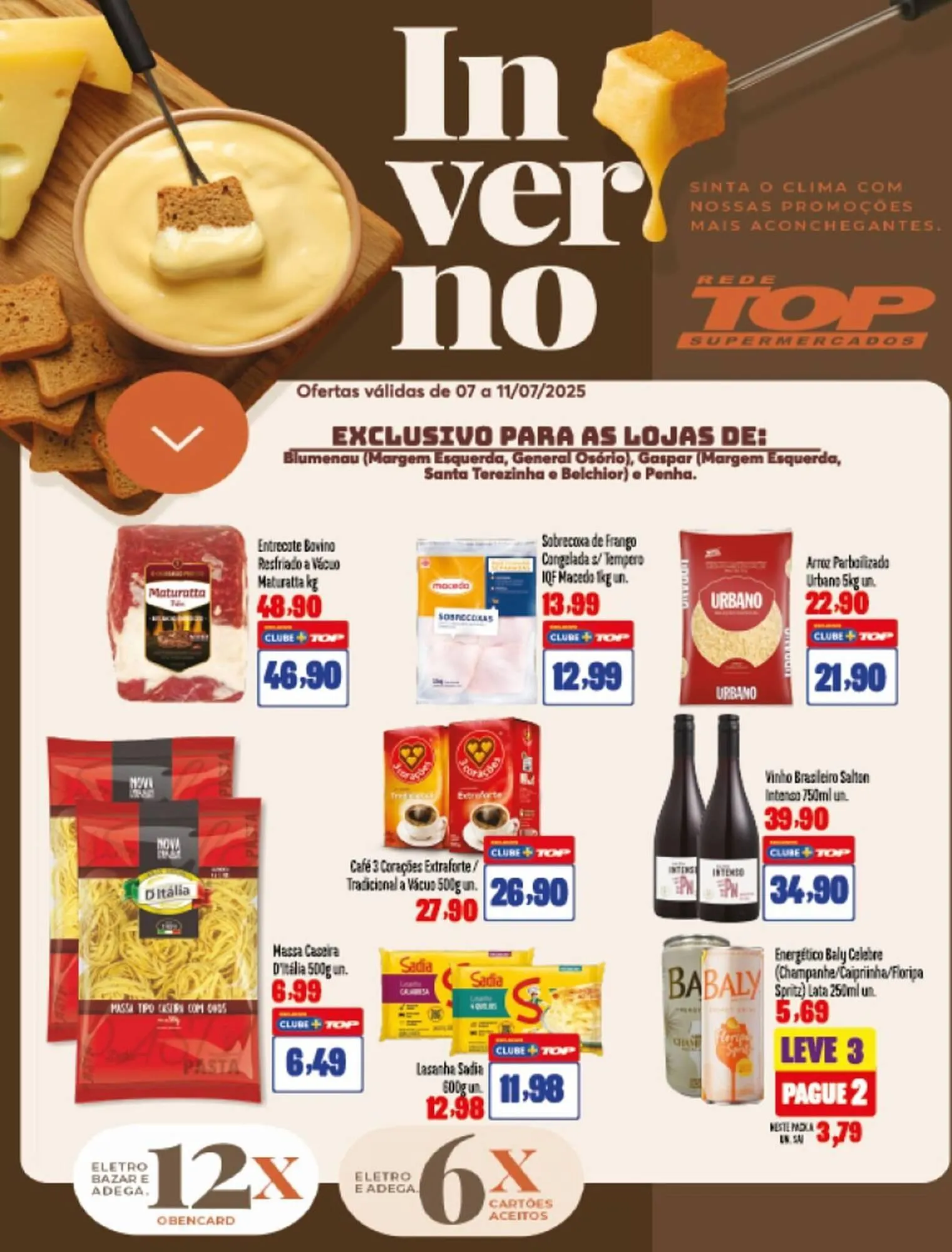 Encarte de Catálogo Rede Top 7 de julho até 11 de julho 2025 - Pagina 1