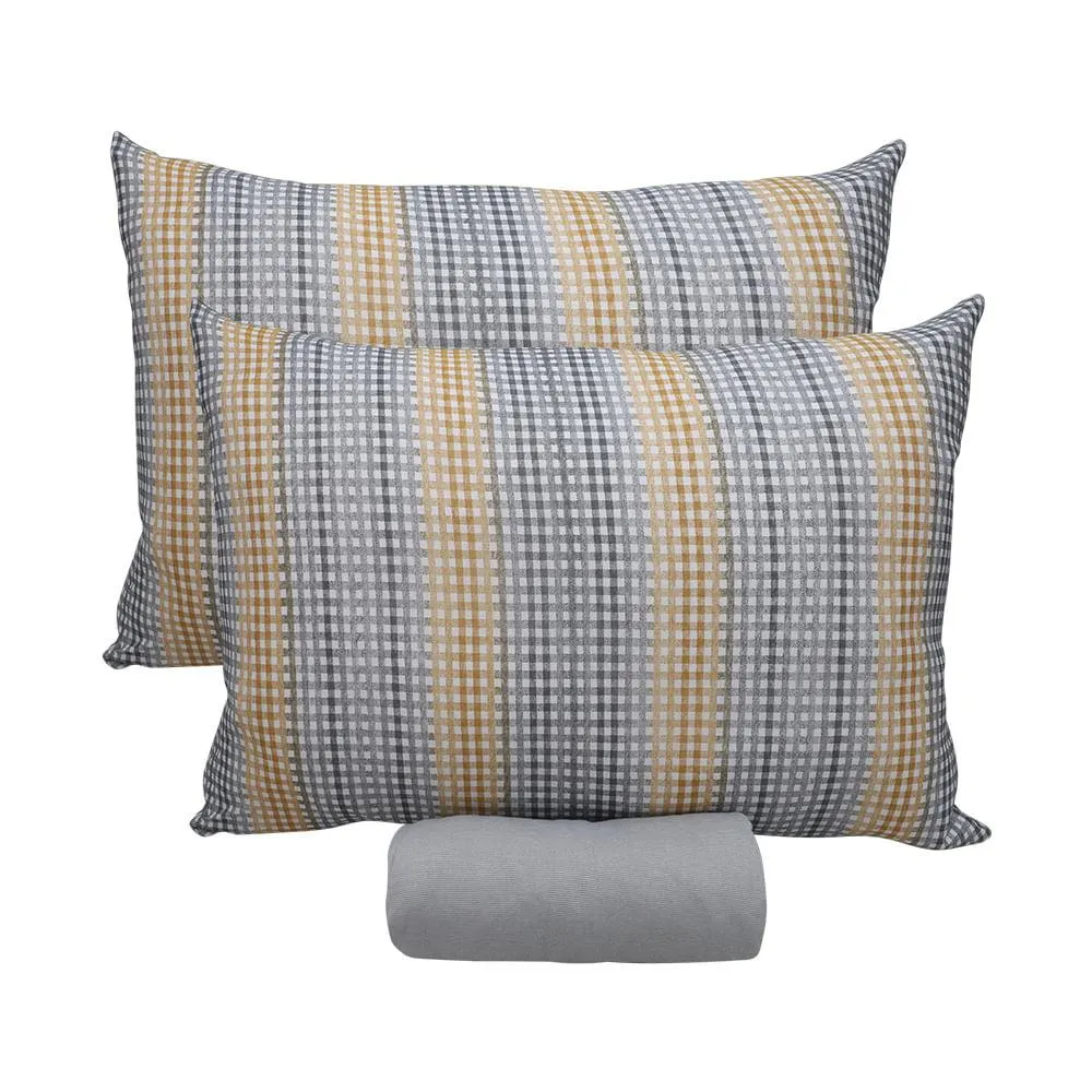 Jogo de Cama King Cinza 40cm 3 Peças 0310311CRCZ - Portallar