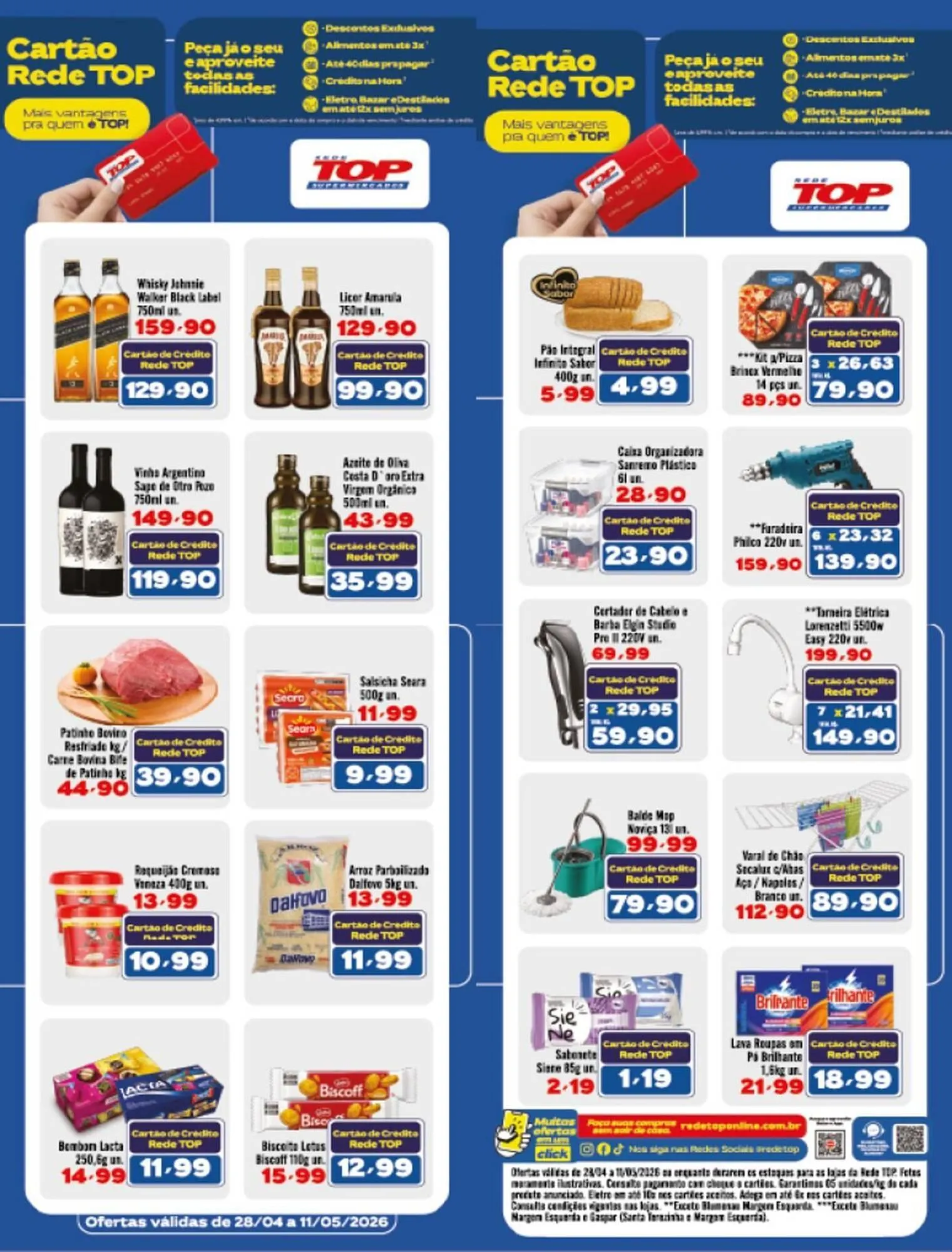 Encarte de Encarte Rede Top 28 de abril até 11 de maio 2026 - Pagina 1