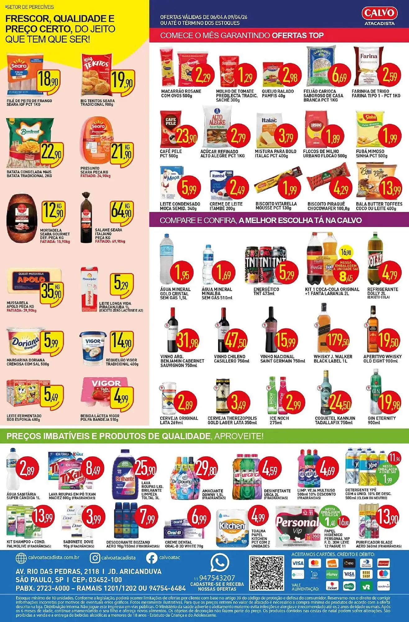 Encarte de Folheto Calvo Atacadista 6 de abril até 9 de abril 2026 - Pagina 2