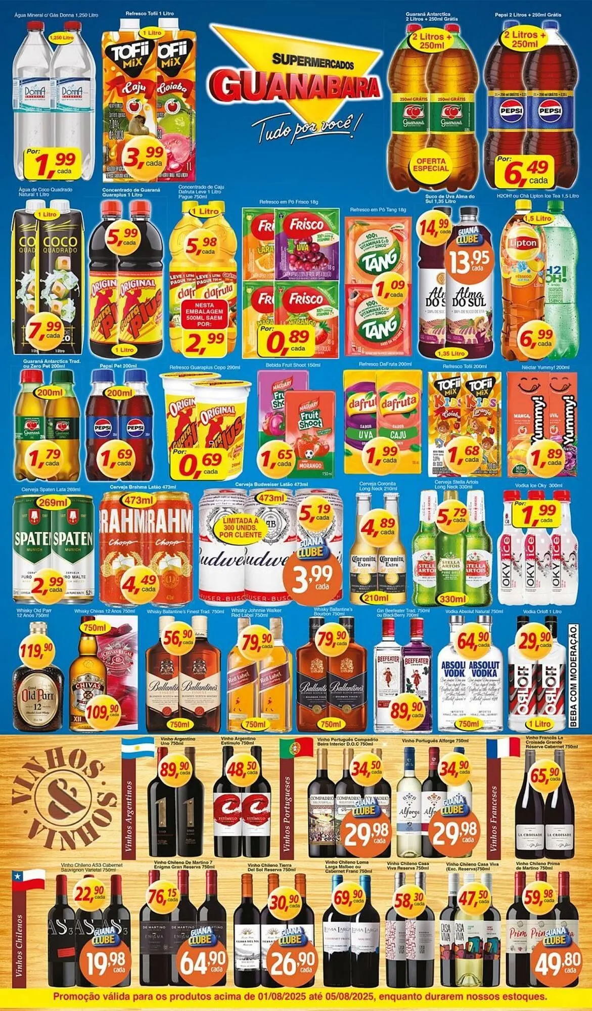 Encarte de Catálogo Supermercados Guanabara 1 de agosto até 5 de agosto 2025 - Pagina 8