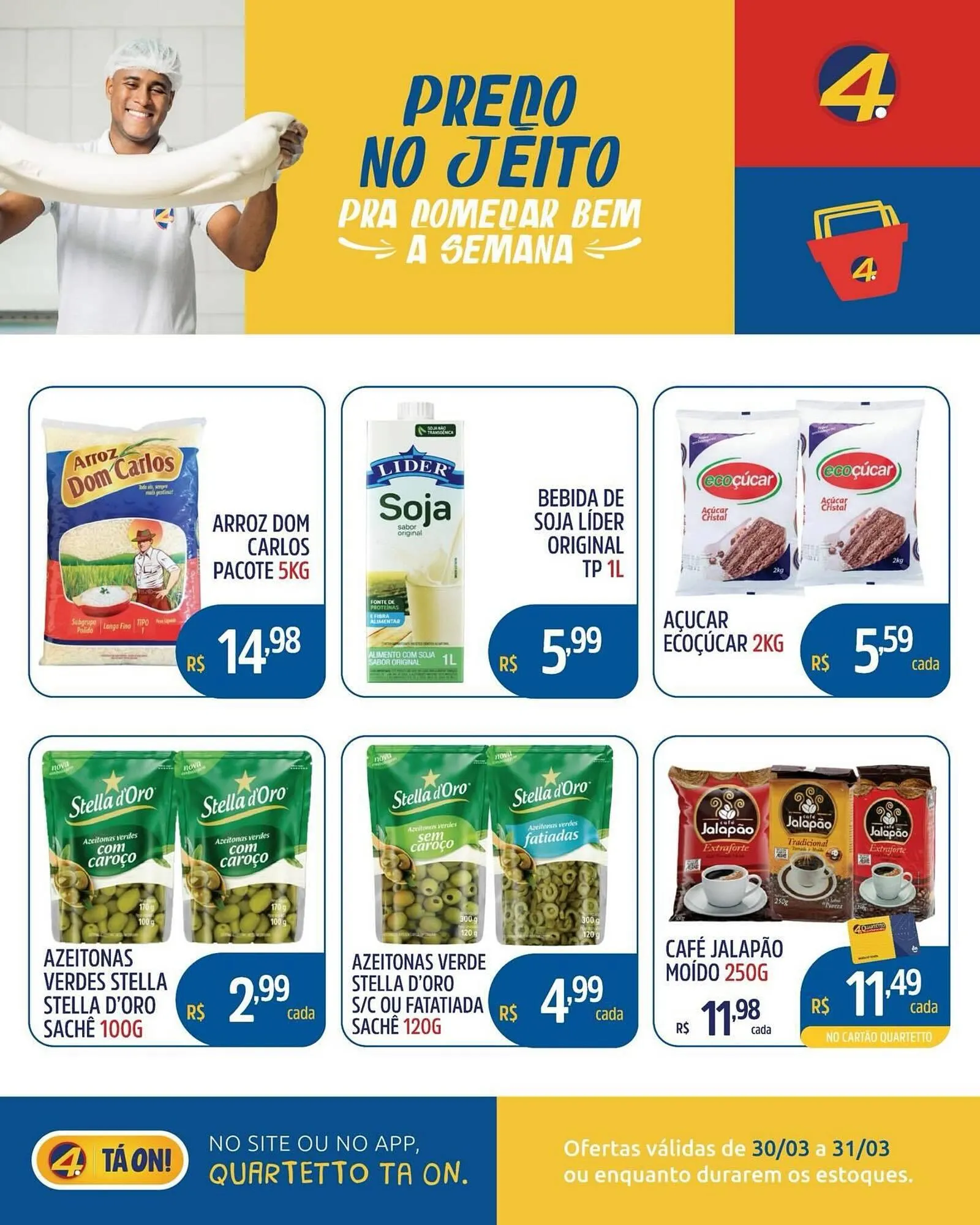 Encarte de Catálogo Quartetto Supermercados 30 de março até 31 de março 2026 - Pagina 1