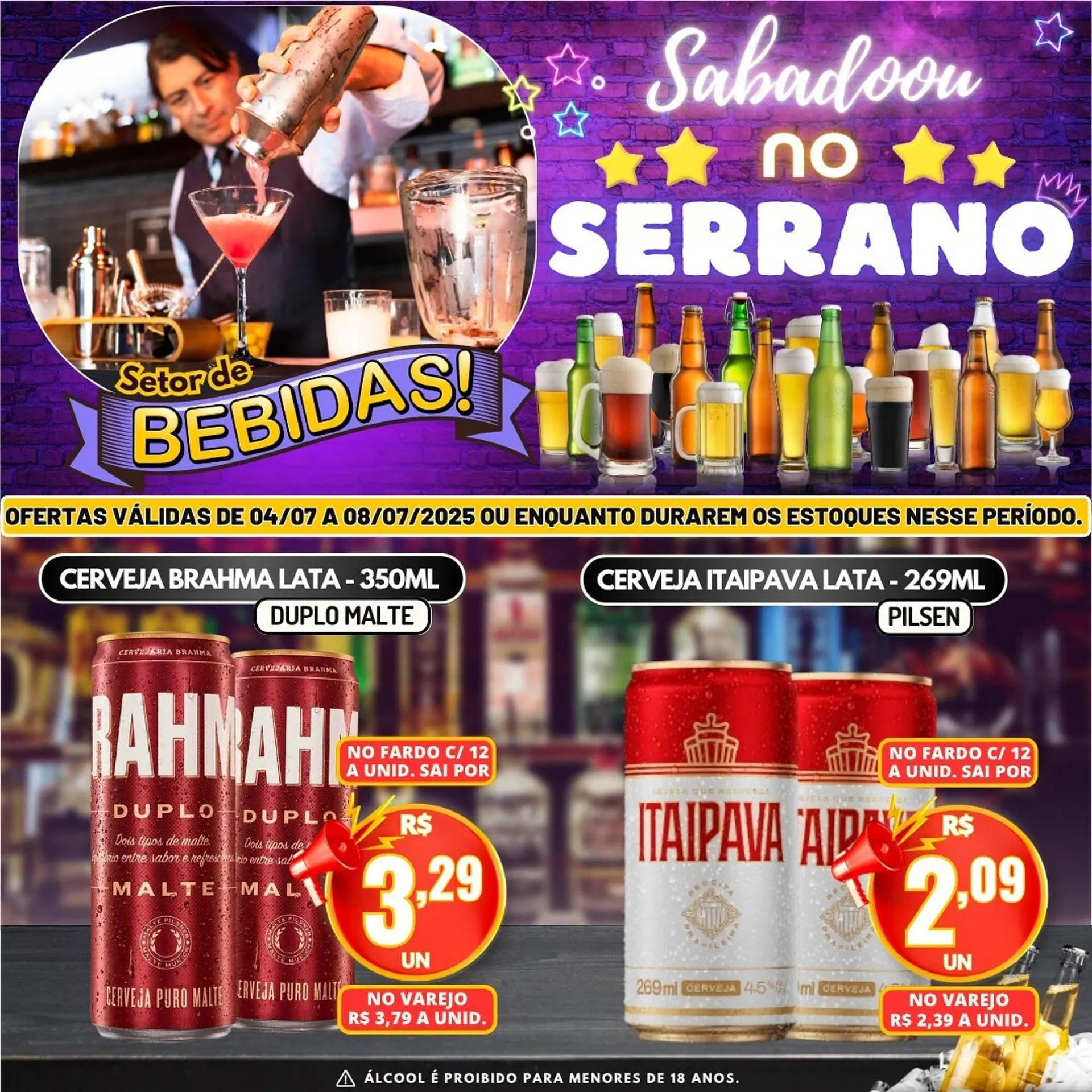 Encarte de Catálogo Serrano Supermercado 4 de julho até 8 de julho 2025 - Pagina 1