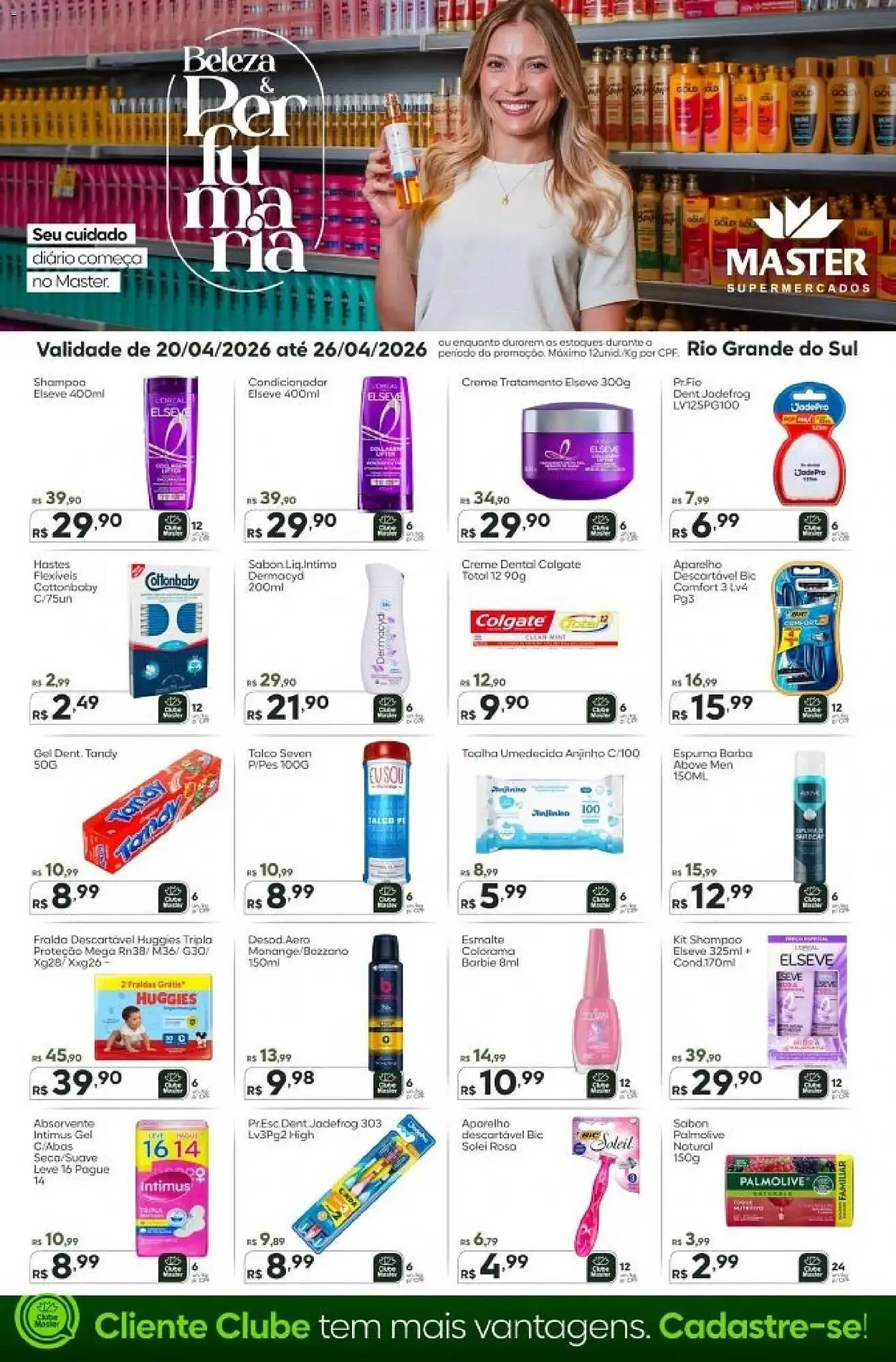 Encarte de Folheto Master Supermercados 20 de abril até 26 de abril 2026 - Pagina 1