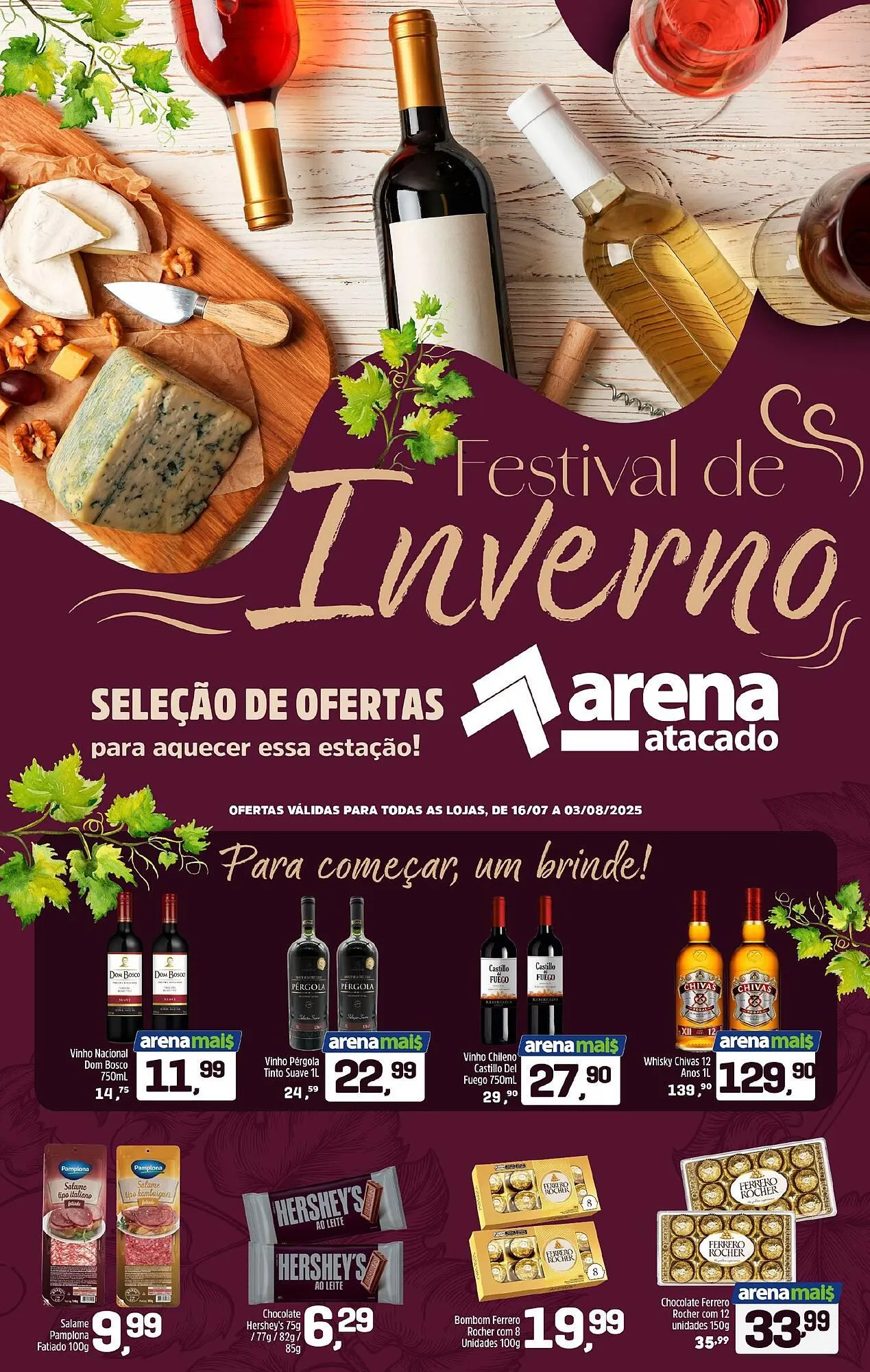 Encarte de Catálogo Arena Atacado 18 de julho até 3 de agosto 2025 - Pagina 1