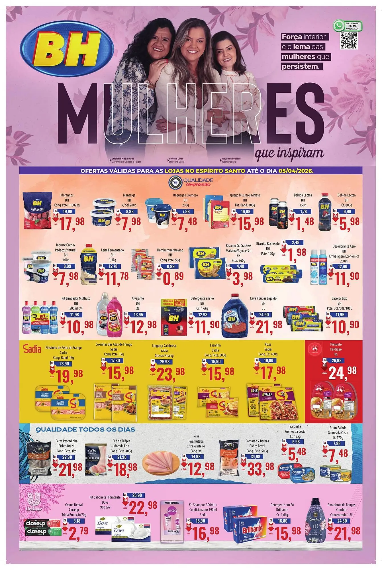 Encarte de Folheto Supermercados BH 23 de março até 5 de abril 2026 - Pagina 1