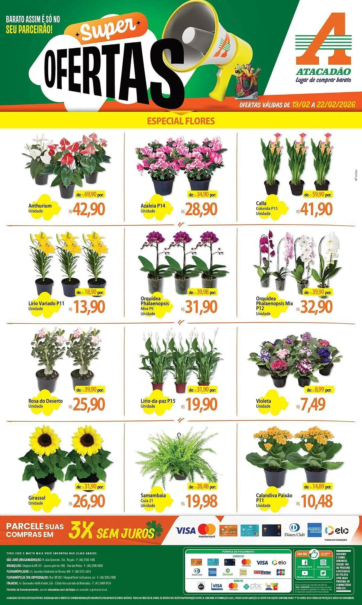 Encarte de Folheto Atacadão 19 de fevereiro até 22 de fevereiro 2026 - Pagina 1