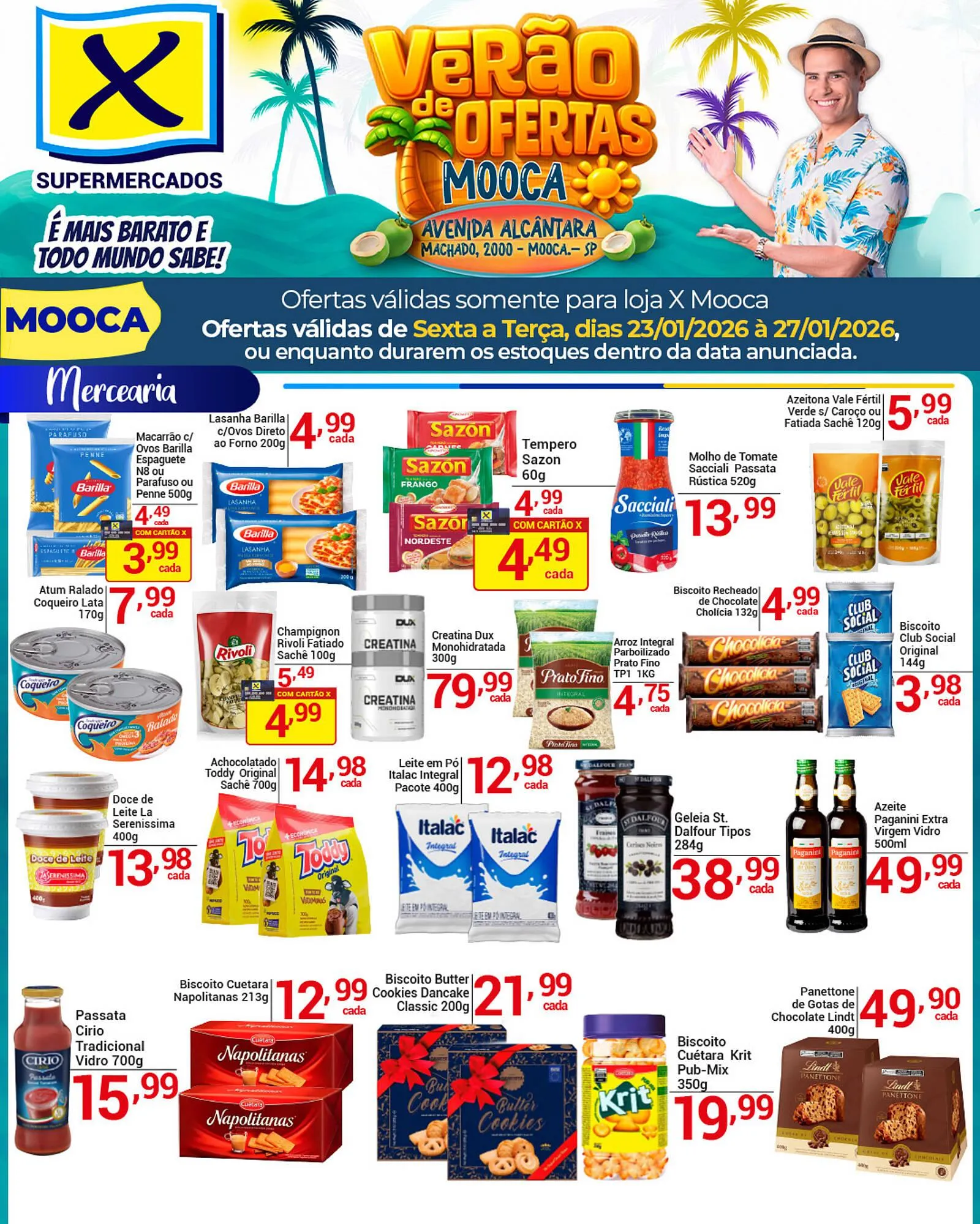 Folheto X Supermercados - 1