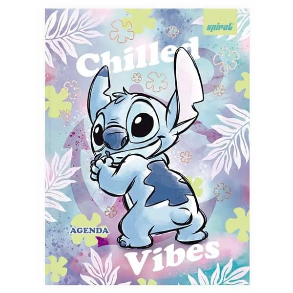 Agenda permanente, Stitch Disney, 114 folhas, 2512007, Spiral Ds - PT 1 UN