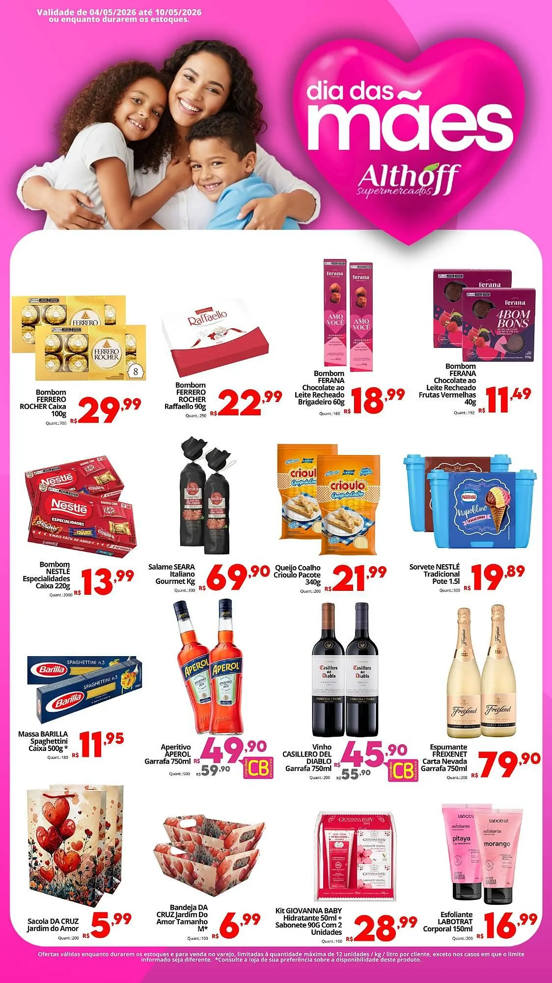 Encarte de Encarte Althoff Supermercados 4 de maio até 10 de maio 2026 - Pagina 1