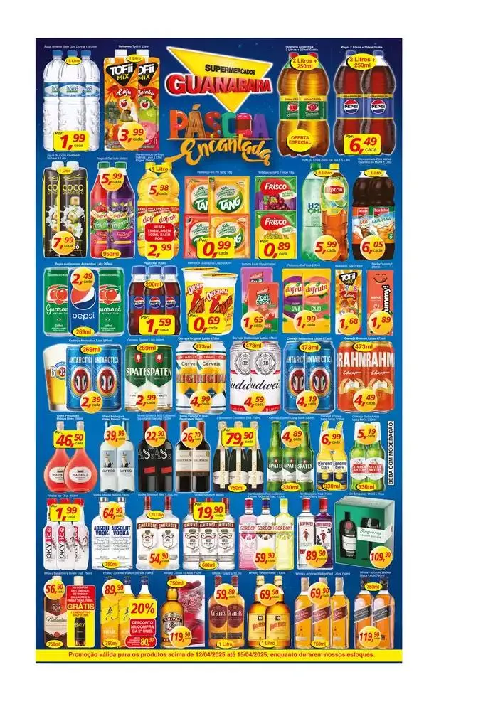 Encarte de Encarte Supermercados Guanabara 14 de abril até 15 de abril 2025 - Pagina 4