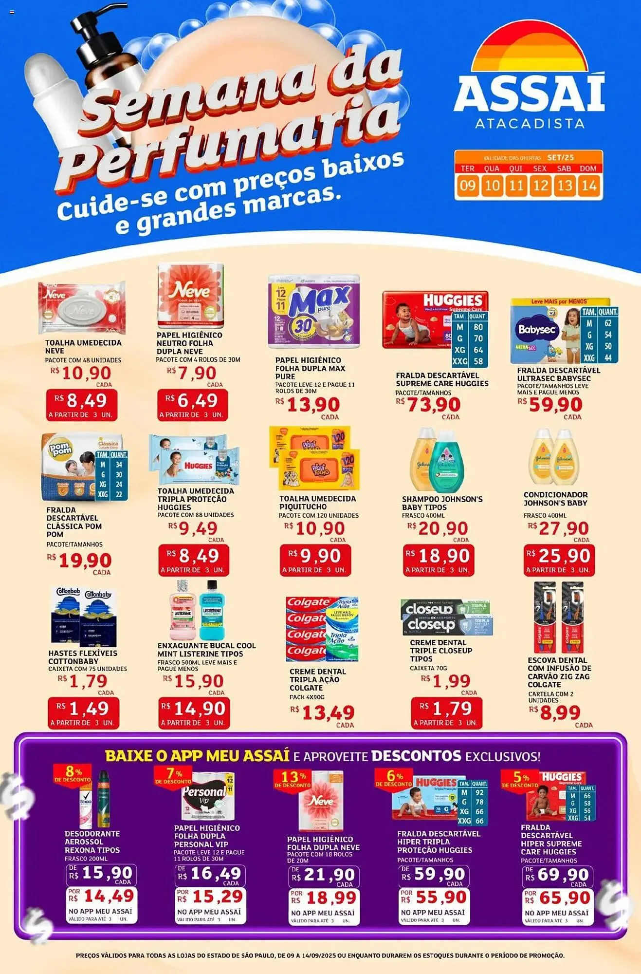 Encarte de Encarte Assaí Atacadista 9 de setembro até 14 de setembro 2025 - Pagina 1