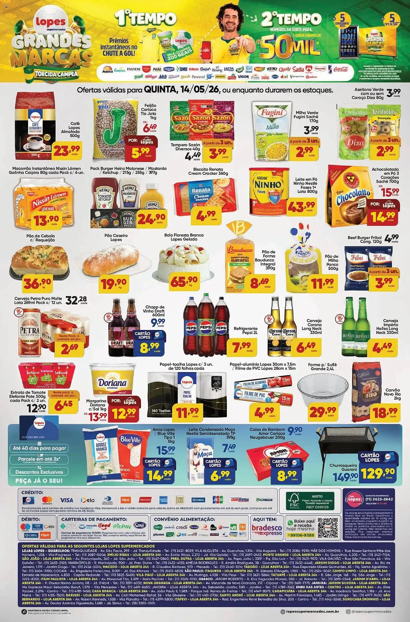 Encarte de Folheto Lopes Supermercados 14 de maio até 15 de maio 2026 - Pagina 2