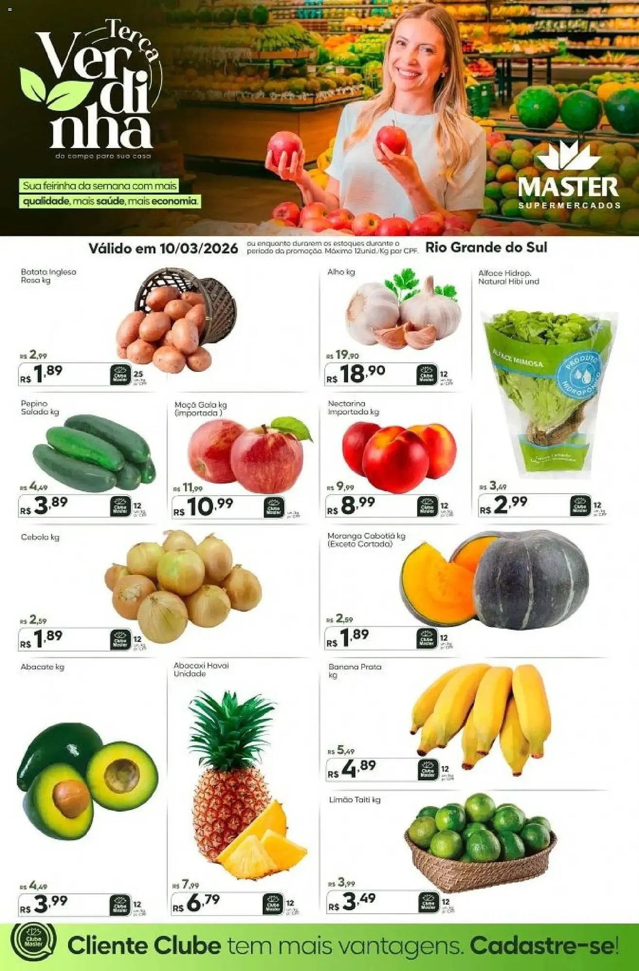 Encarte de Folheto Master Supermercados 10 de março até 11 de março 2026 - Pagina 1