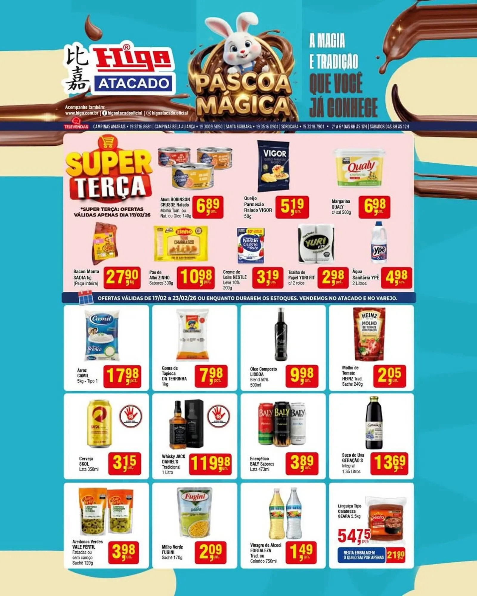 Encarte de Folheto Higa Atacado 17 de fevereiro até 23 de fevereiro 2026 - Pagina 1