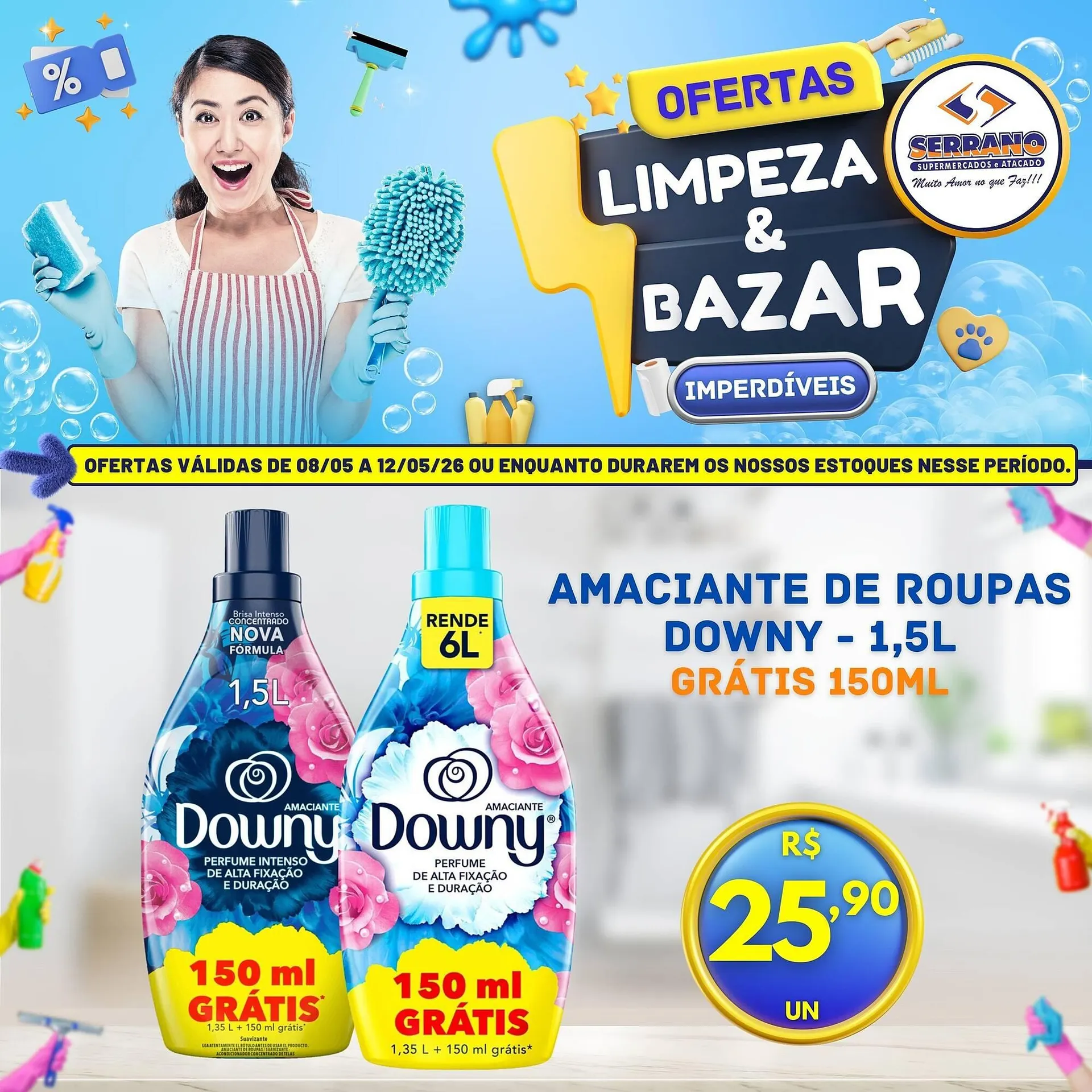 Encarte de Catálogo Serrano Supermercado 8 de maio até 12 de maio 2026 - Pagina 3