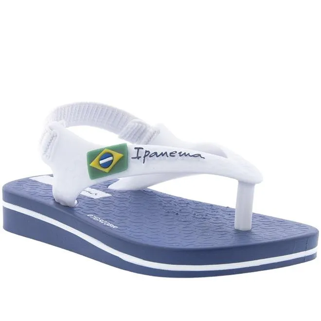 Chinelo Ipanema Bandeira Brasil Baby ll Branco